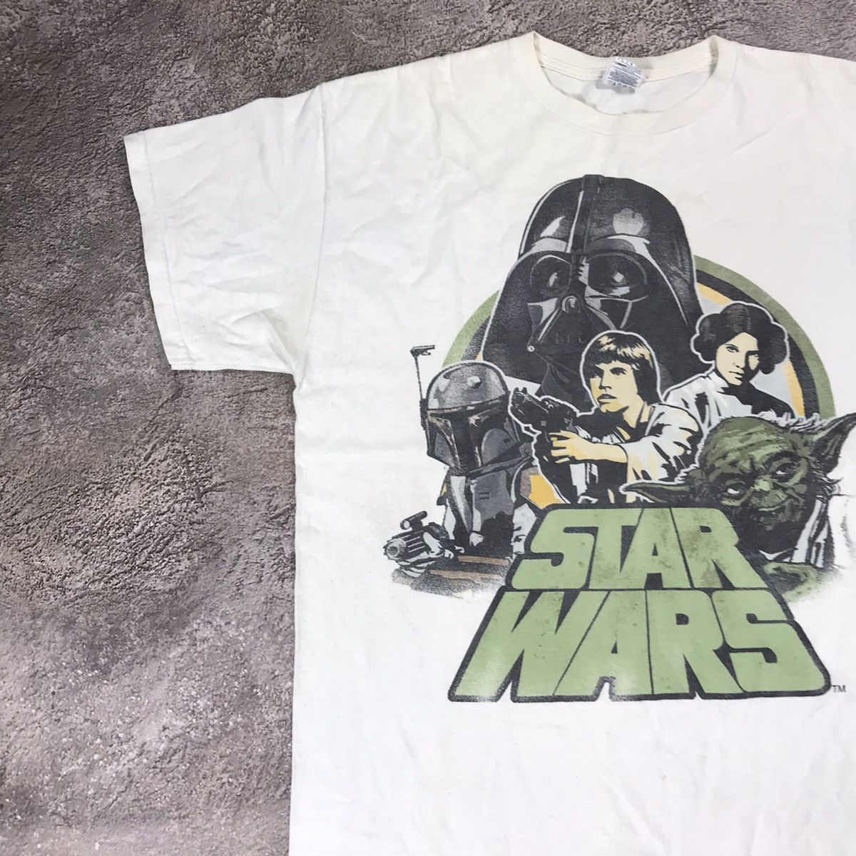 Vintage Vintage 90s Sun Faded Star Wars Graphic Tee Streetwear L Size US L / EU 52-54 / 3 - 3 Thumbnail