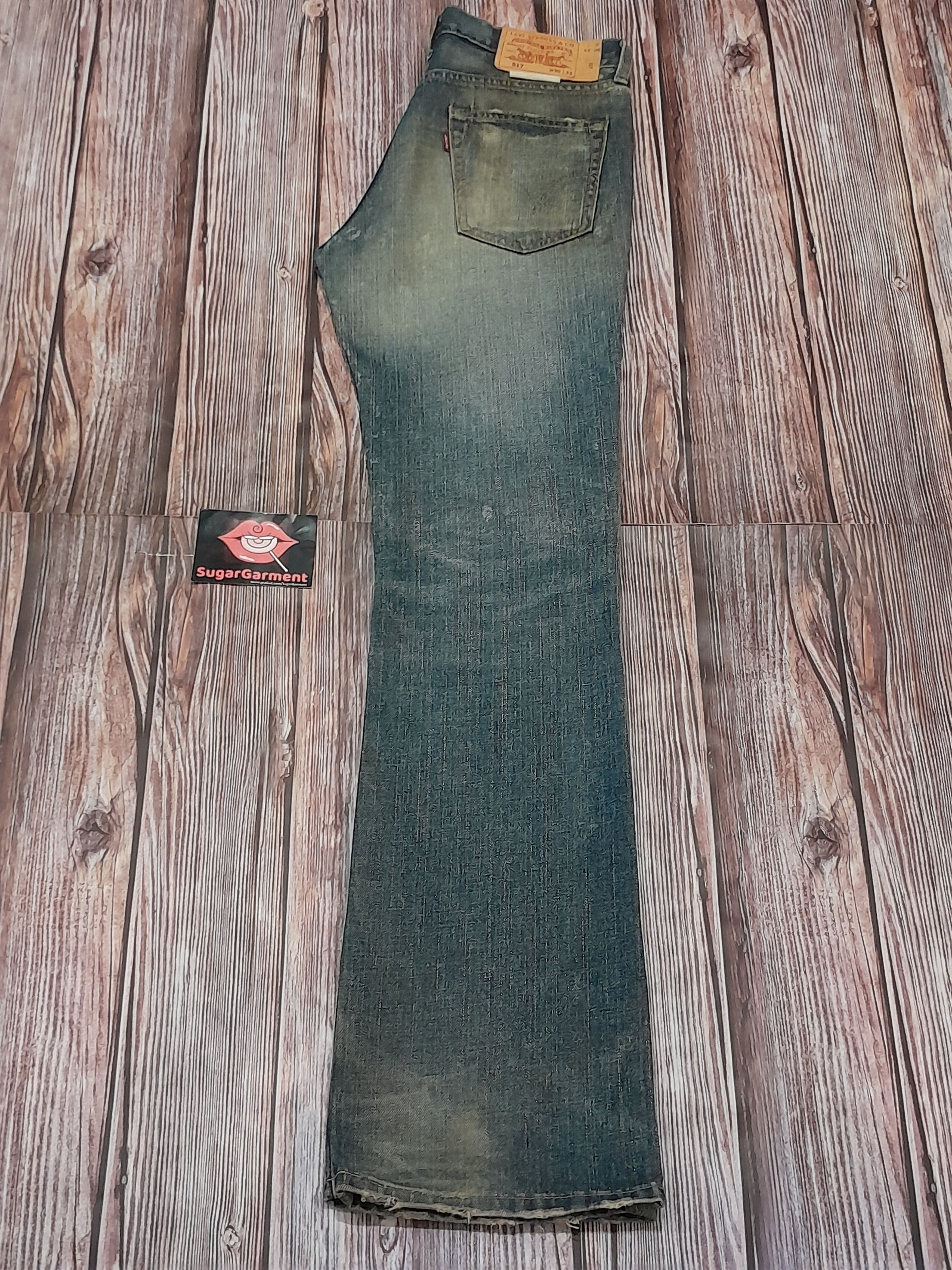 Levi's Levis 517 Jeans Bootcut Distressed Vintage Size US 31 - 21 Thumbnail