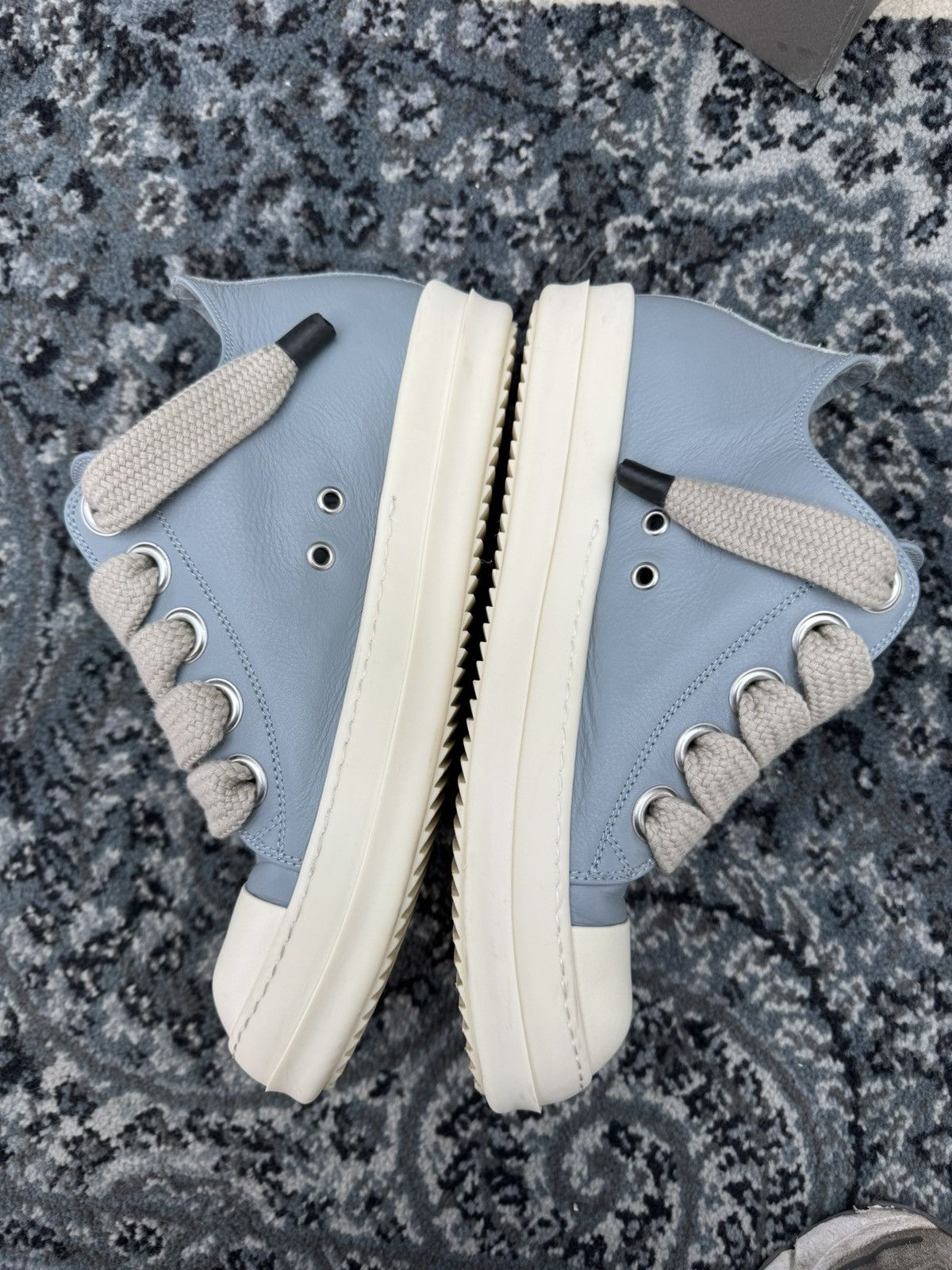 Rick Owens Rick Owens Porterville Jumbo Laced Low 'Pale Blue Milk' Size US 8 / EU 41 - 3 Thumbnail