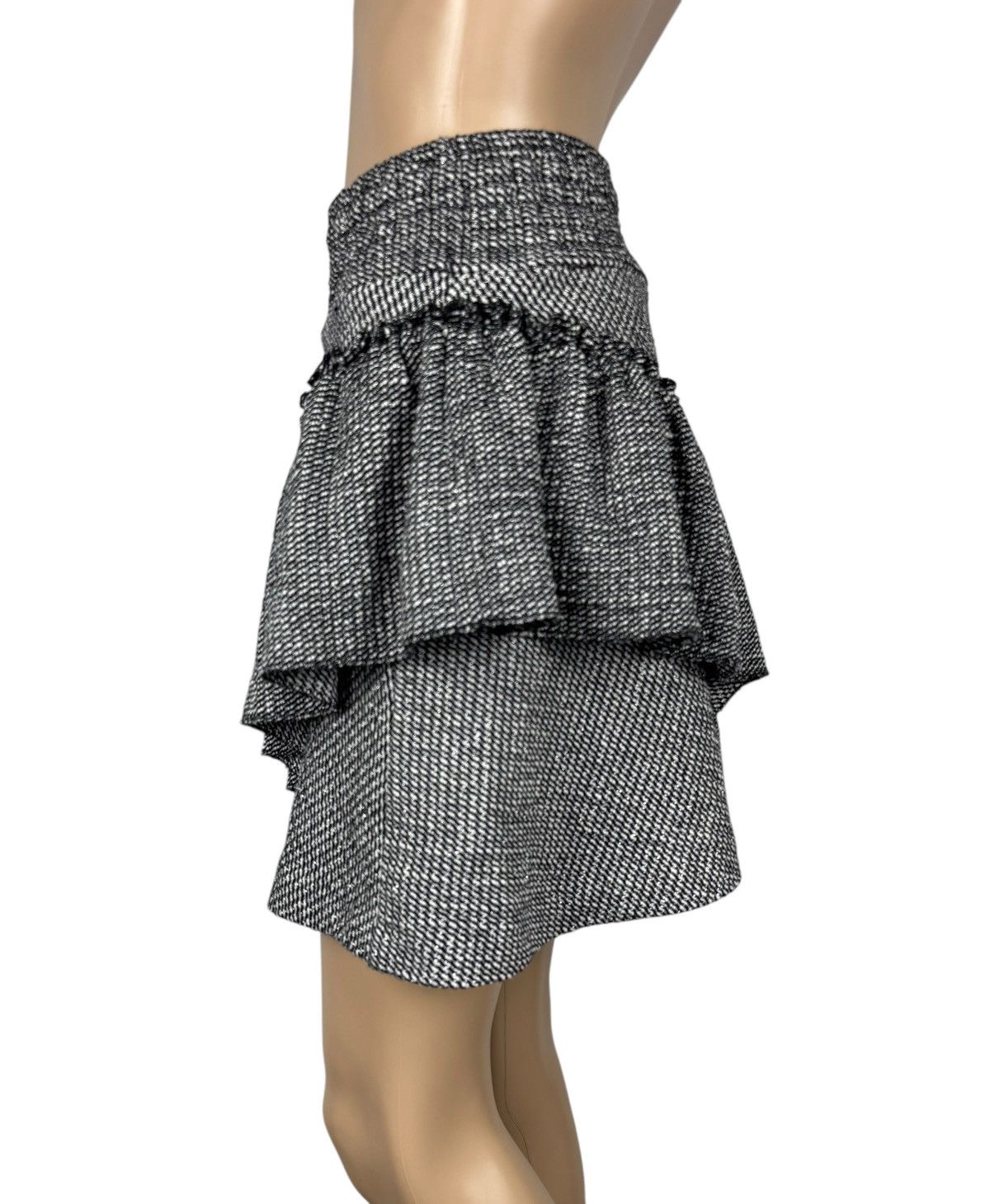 Maje Maje Mini Skirt Pleated Ruffle Cotton size 1 Size 26" / US 2 / IT 38 - 5 Thumbnail