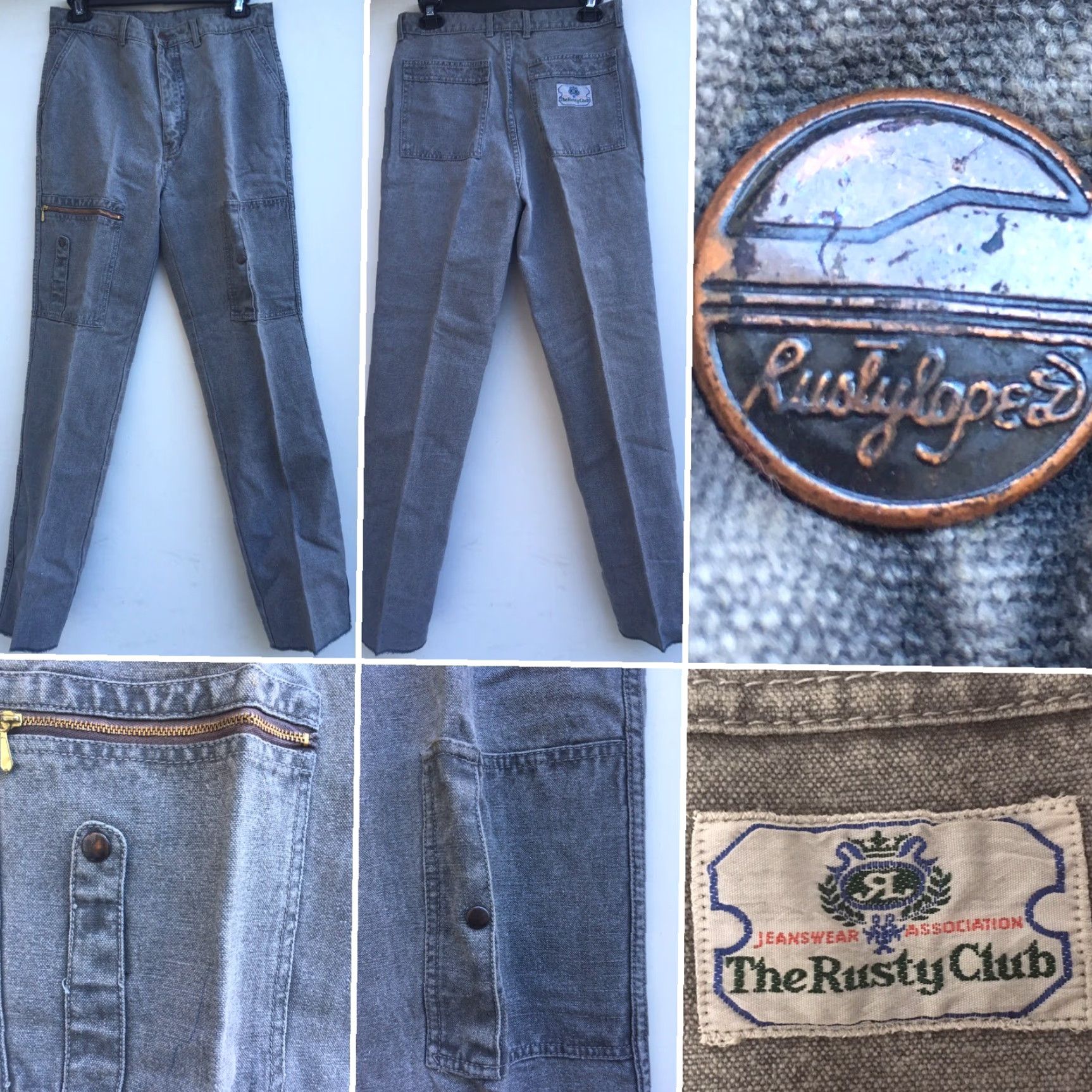 Rusty VINTAGE The Rusty Club Gray Rusty Lopez Jeans Sanforized Size 30 Size US 30 / EU 46 - 2 Thumbnail