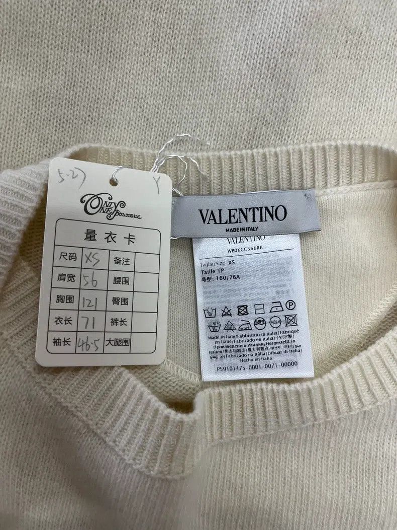 Valentino Valentino White cashmere wool sweater Size XXS / US 00 / IT 34 - 5 Thumbnail