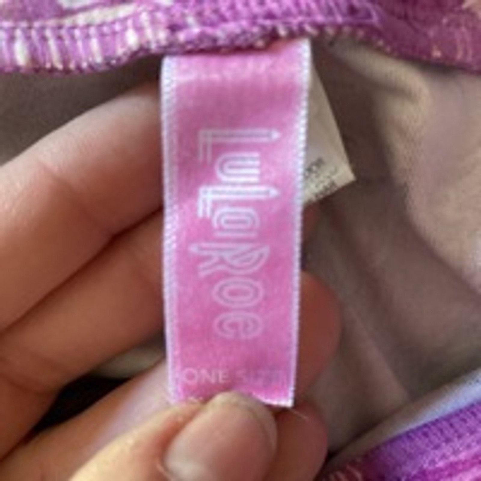 Other LuLaRoe Purple Rainbow Unicorn Print Leggings One Size Size 25" / US 0 / IT 36 - 3 Thumbnail
