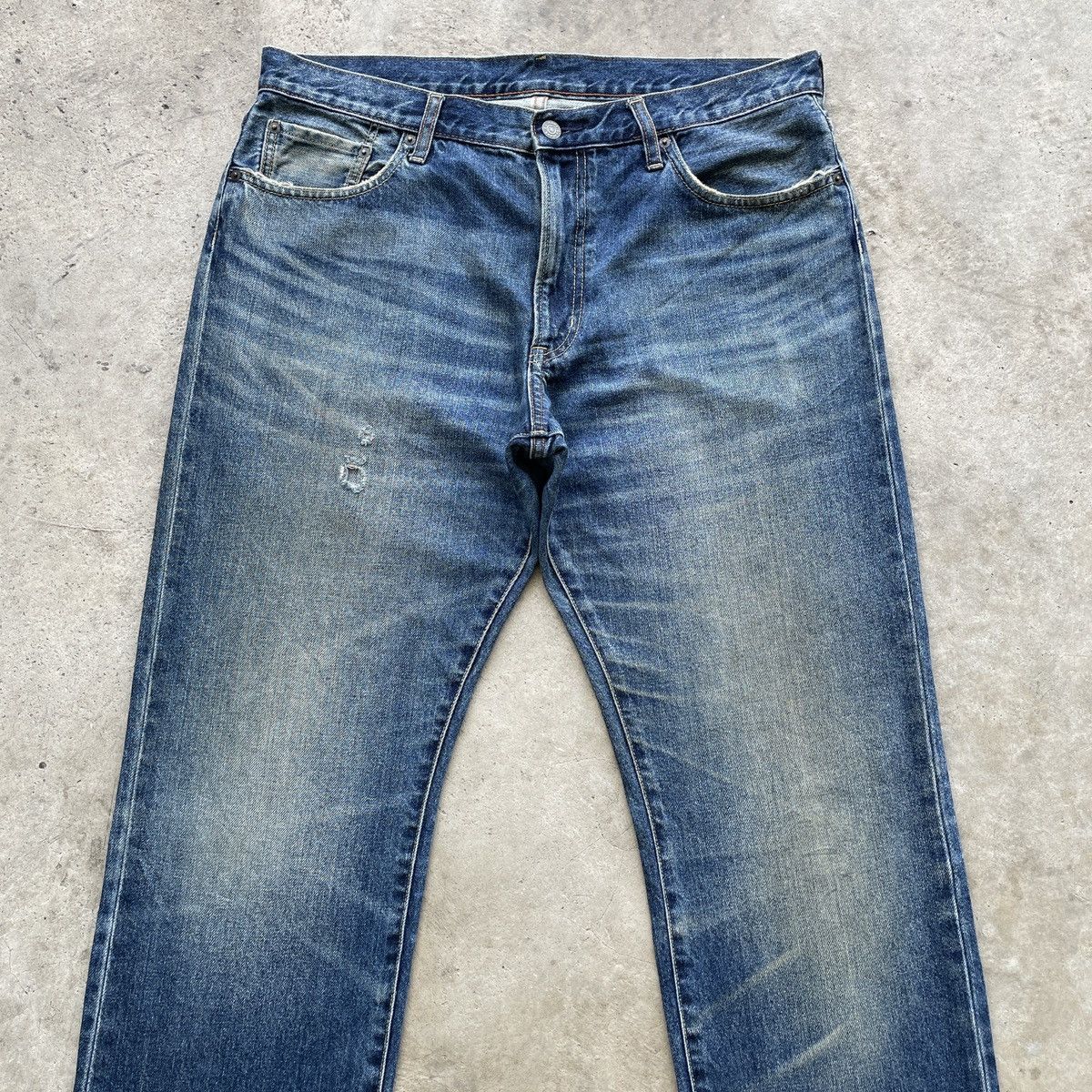 Japanese Brand × Jean × Vintage Japanese Brand Gu Faded Denim Jeans Pants W36x32 Size US 36 / EU 52 - 3 Thumbnail