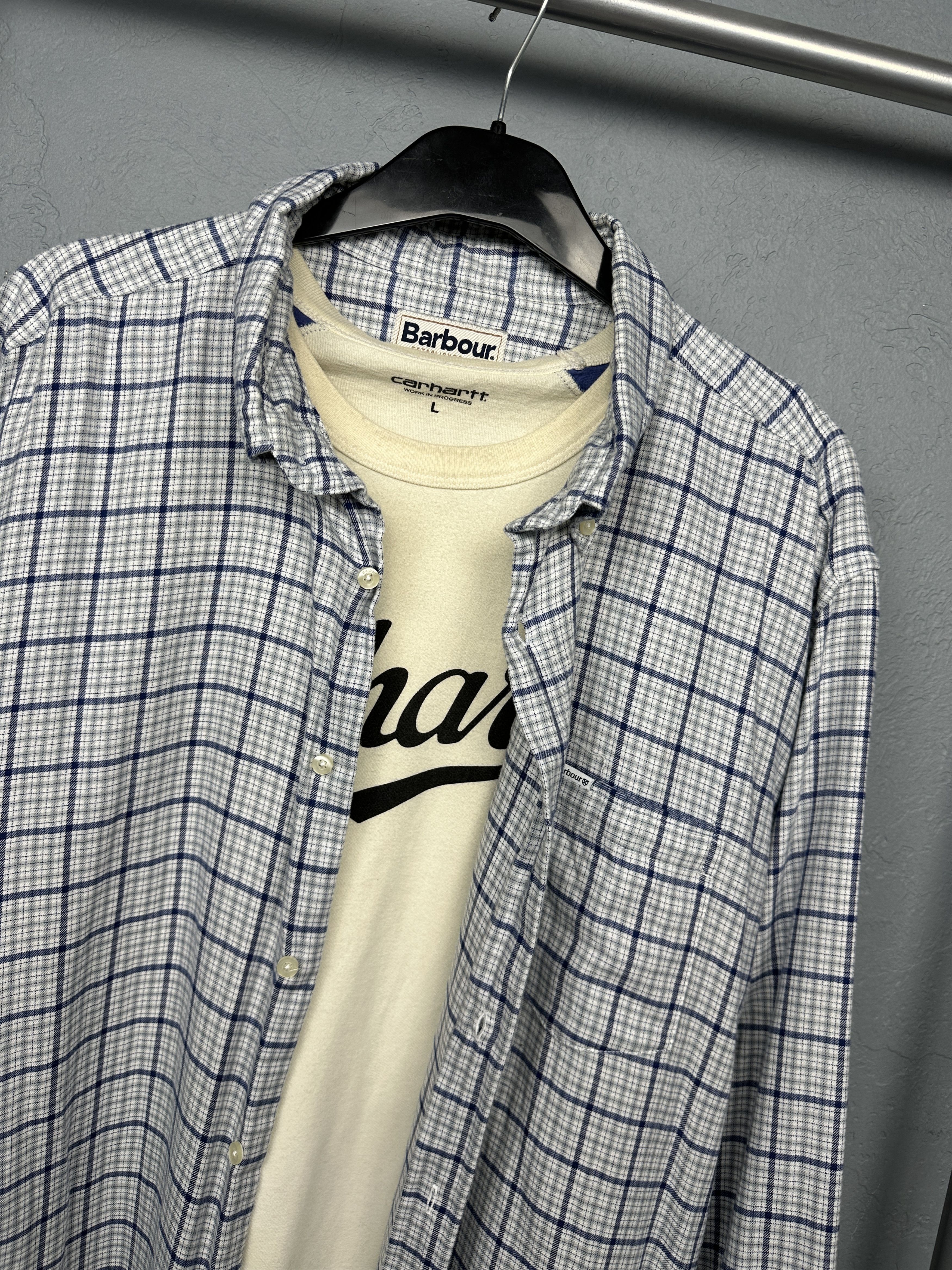Barbour Barbour Vintage Mens Flannel Plaid Shirt Size 3XL Size US XXL / EU 58 / 5 - 2 Thumbnail
