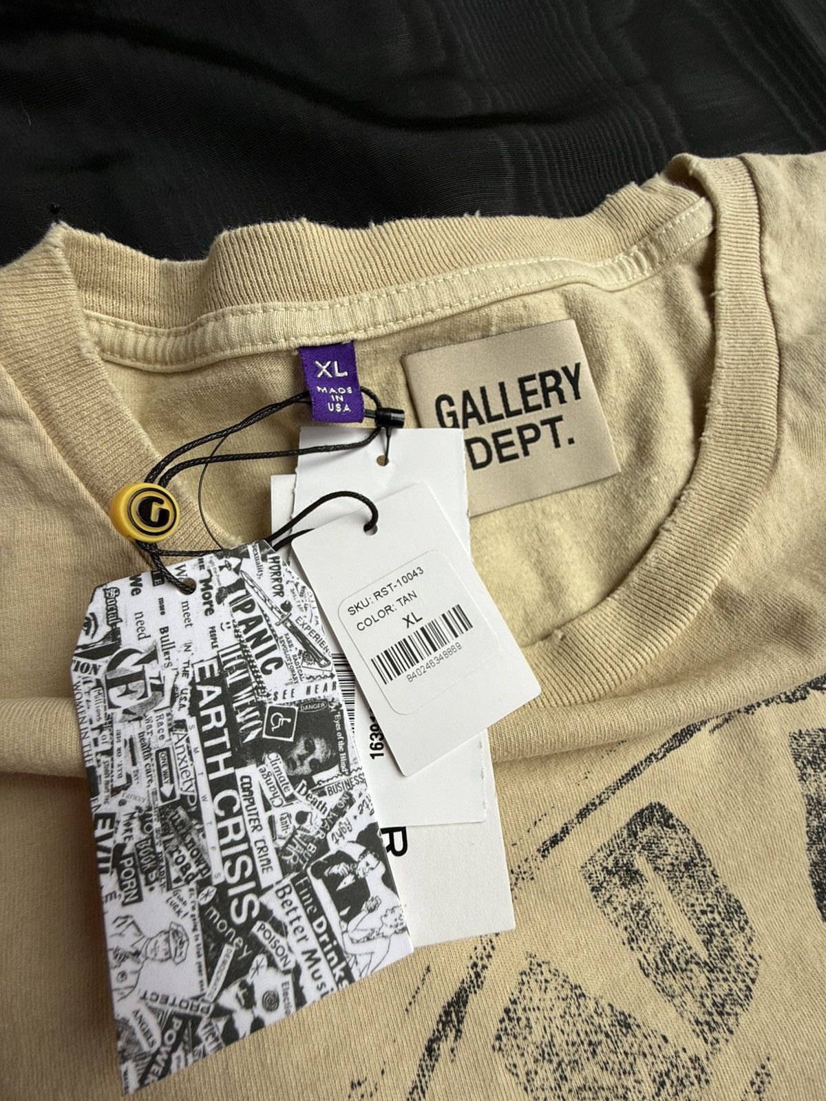 Gallery Dept. Gallery Dept logo head line records distressed t shiet XL Size US XL / EU 56 / 4 - 19 Thumbnail