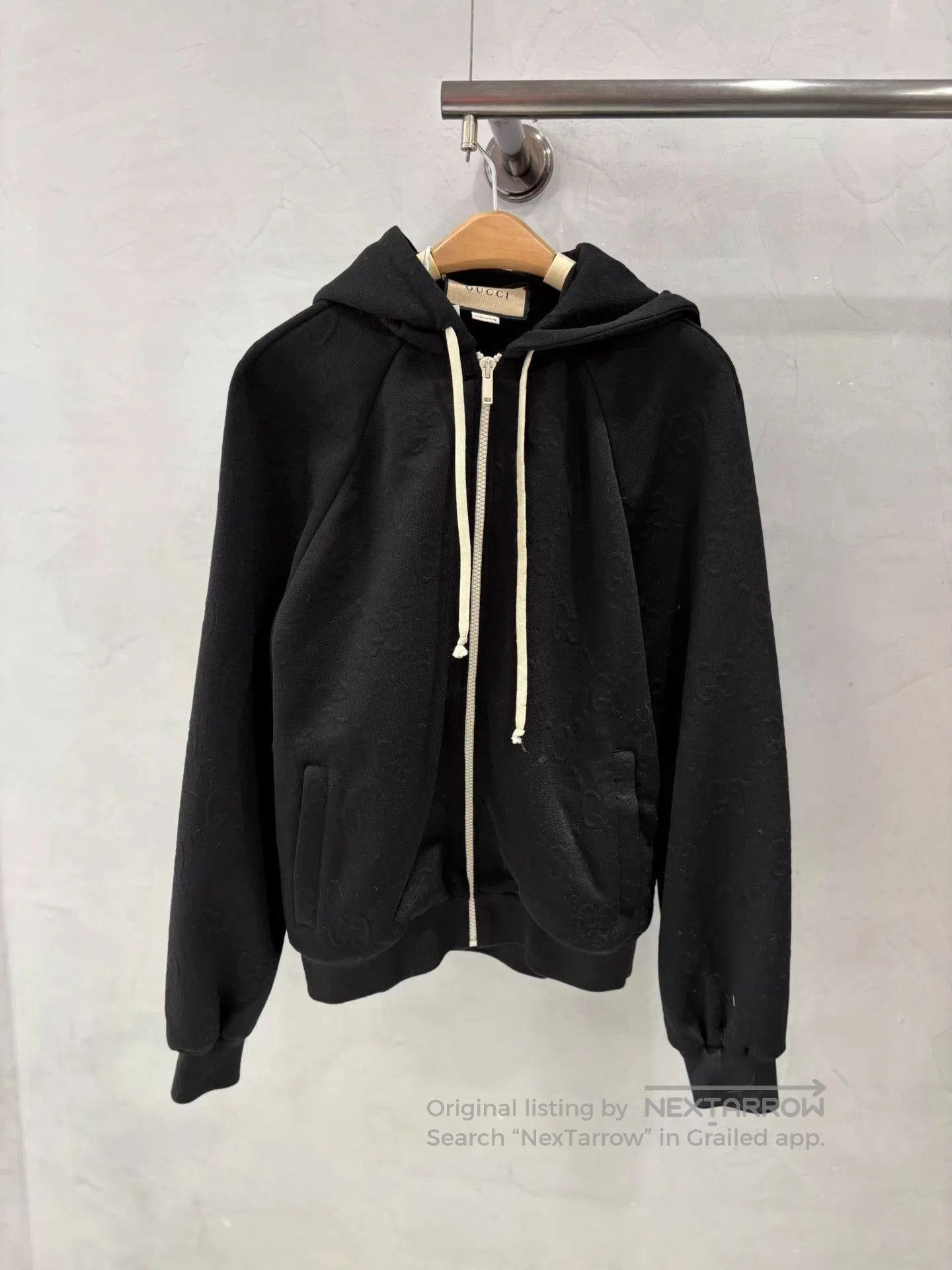 Gucci Black Zip-Up Hoodie with Drawstrings. Size US S / EU 44-46 / 1 - 1 Thumbnail