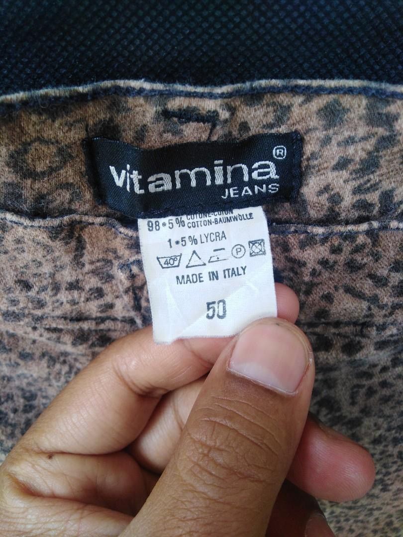 Designer Vitamina Italy Leopard Print Jeans Size US 32 / EU 48 - 4 Thumbnail