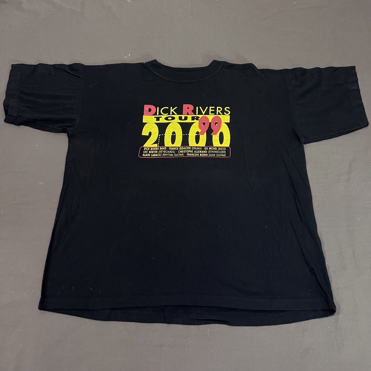 Band Tees × Vintage Vintage Dick Rivers Connexion Tour Promo Tee XL Size US XL / EU 56 / 4 - 2 Thumbnail