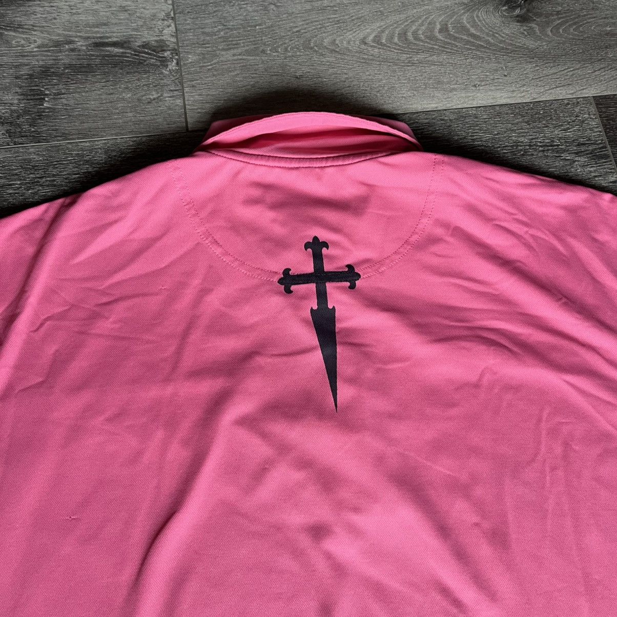 Vintage Vintage Style 3rd World Elite Network Dagger Logo Polo Shirt Size US L / EU 52-54 / 3 - 6 Thumbnail
