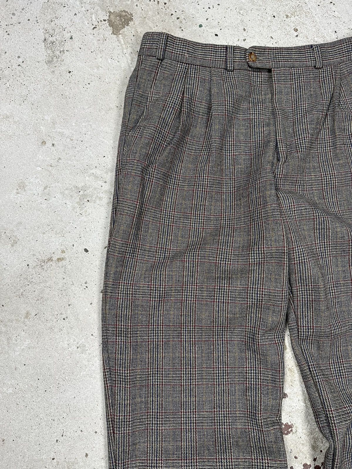Burberry × Vintage Vintage 80/90s Burberry’s Tartan Nova Check Baggy Pants Size US 34 / EU 50 - 5 Thumbnail