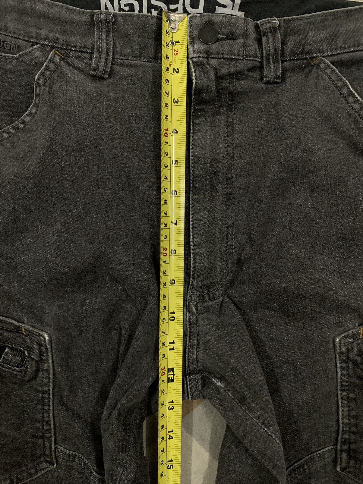 POST ARCHIVE FACTION (PAF) Vintage Japanese Brand Double Knee Style Utility Cargo Jeans Size US 33 - 16 Thumbnail