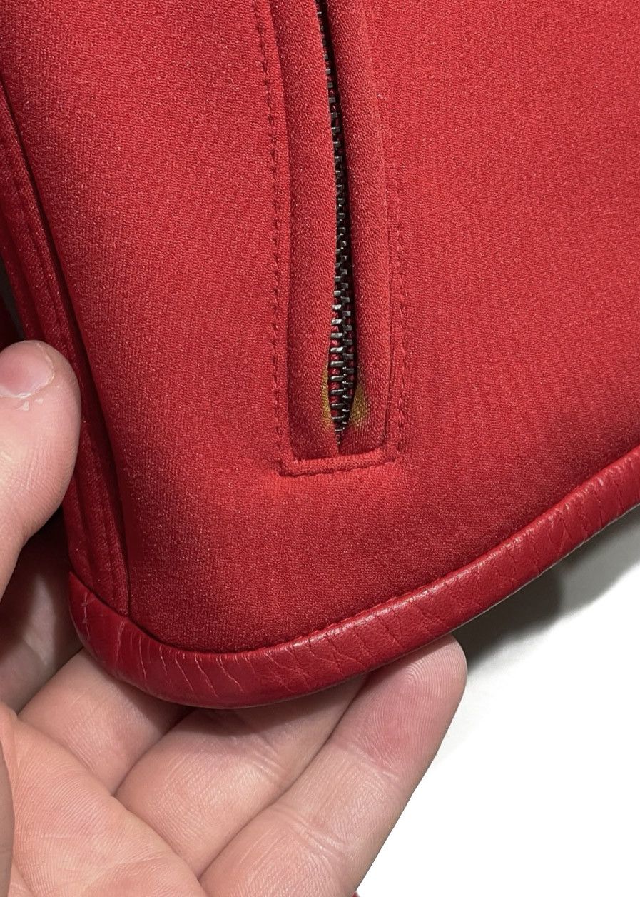 Gucci × Tom Ford Gucci Tom Ford 1999 Red Neoprene Asymmetrical Jacket Size S / US 4 / IT 40 - 11 Thumbnail