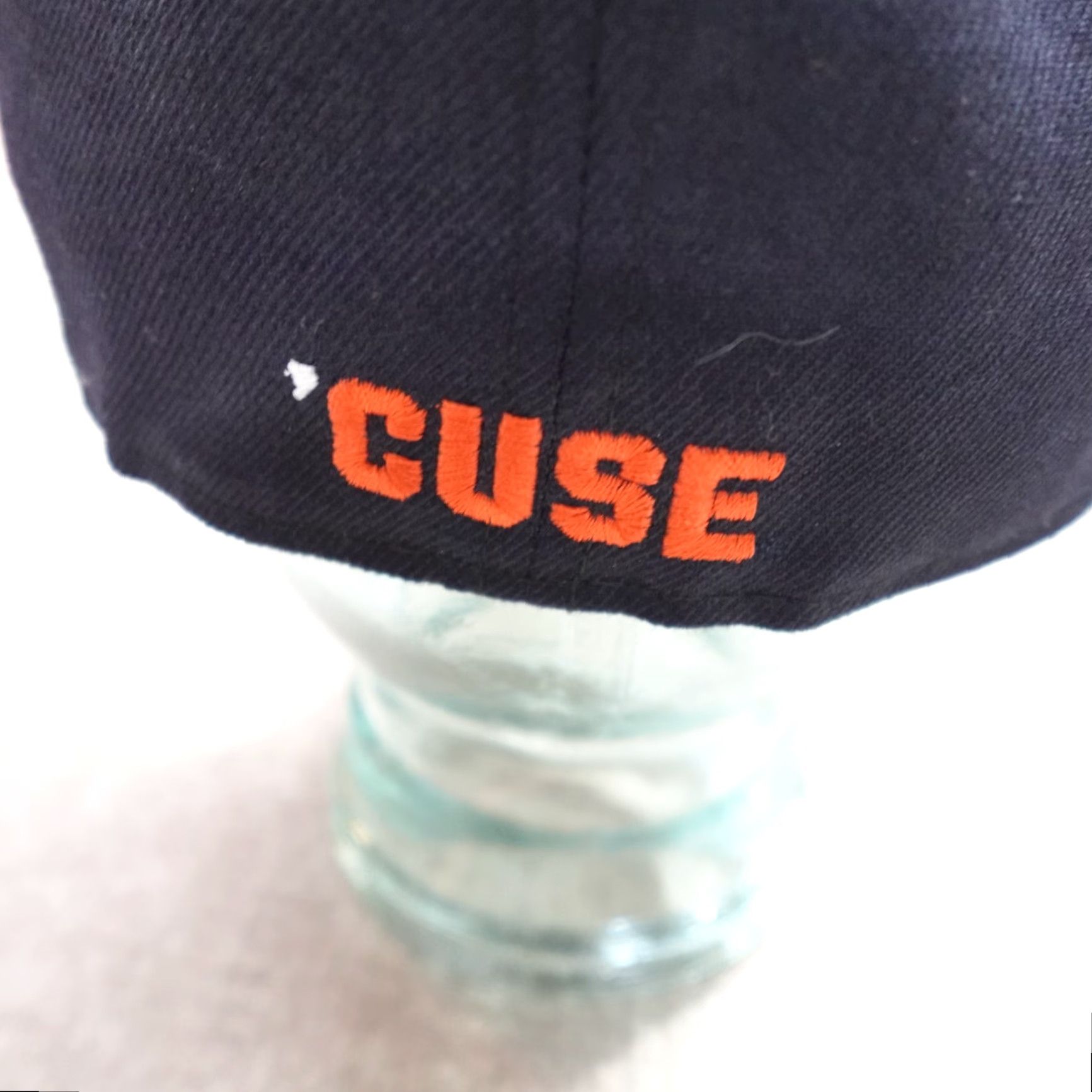 New Era Syracuse Hat 7 3/8 Blue 100% Wool Fitted New Era 59 'Cuse Mens Baseball Cap Wool Blue 7 3/8 New Era"} Size ONE SIZE - 3 Thumbnail
