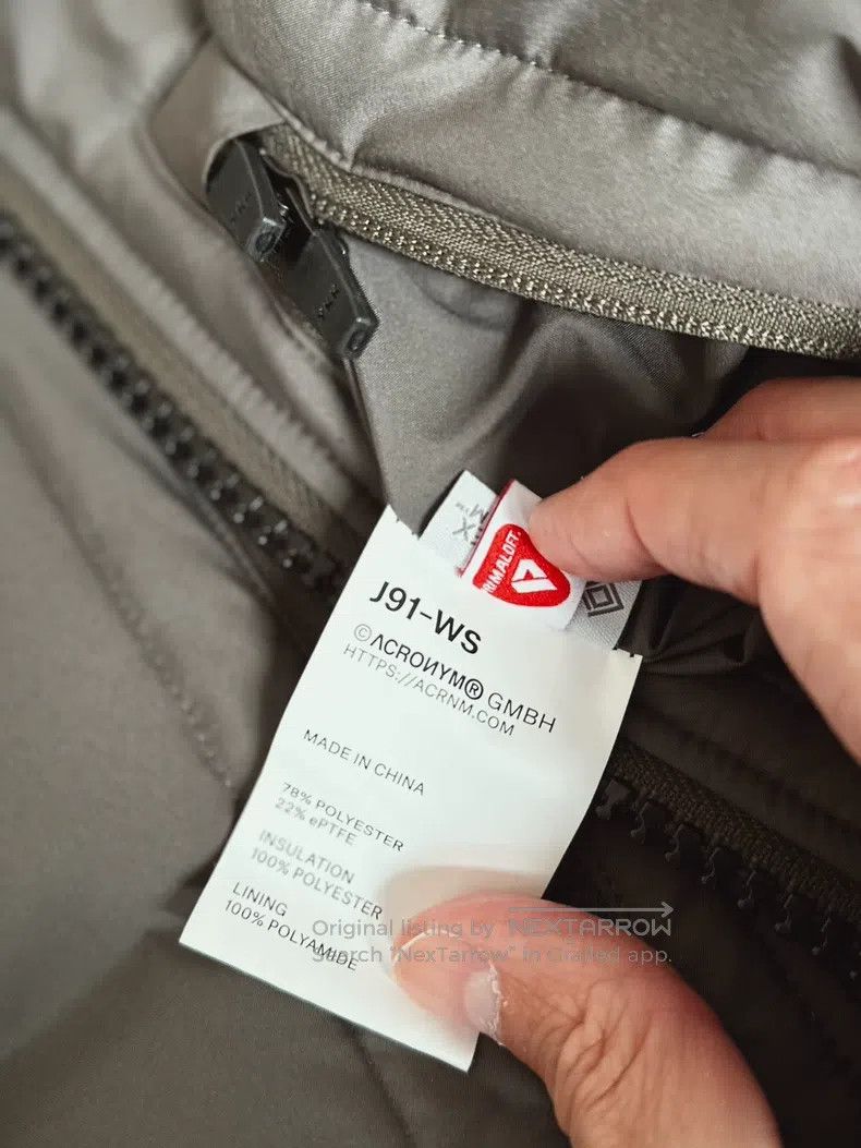 Acronym Acronym Thick Grey Coat Size US S / EU 44-46 / 1 - 6 Thumbnail