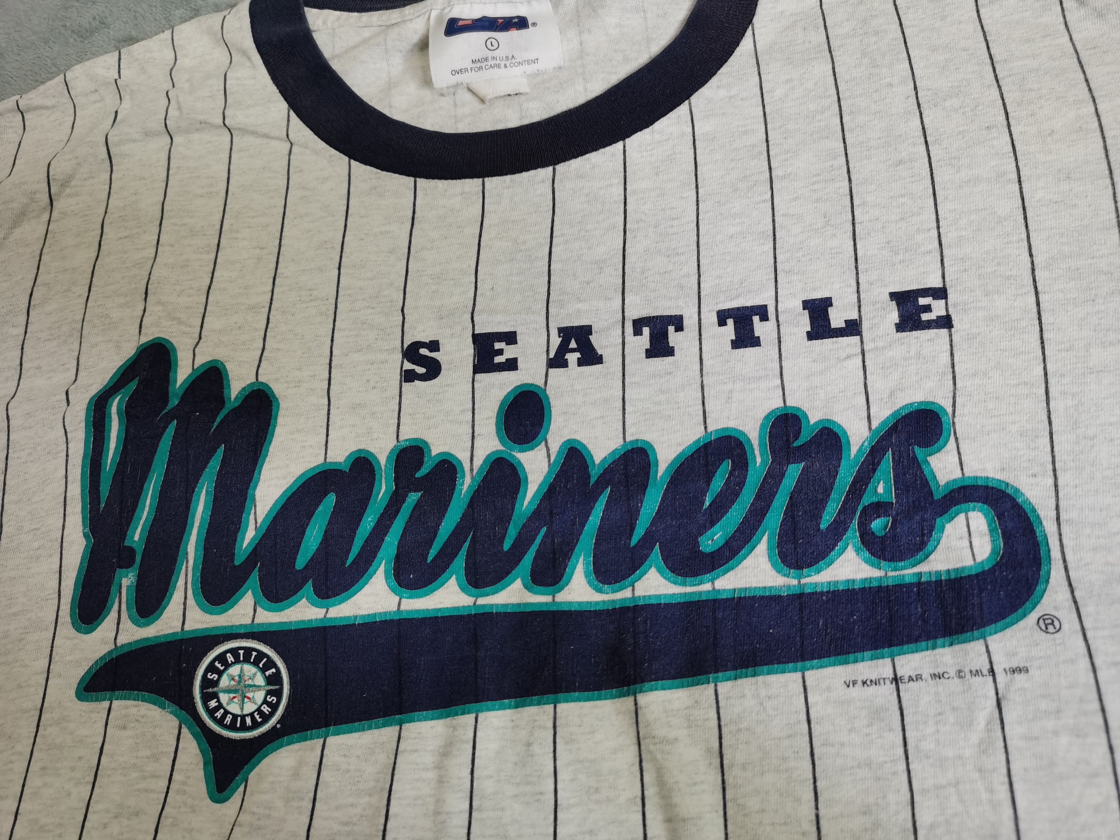 CSA Vintage Seattle Mariners Pinstripe Dated 1999 Size US L / EU 52-54 / 3 - 5 Thumbnail