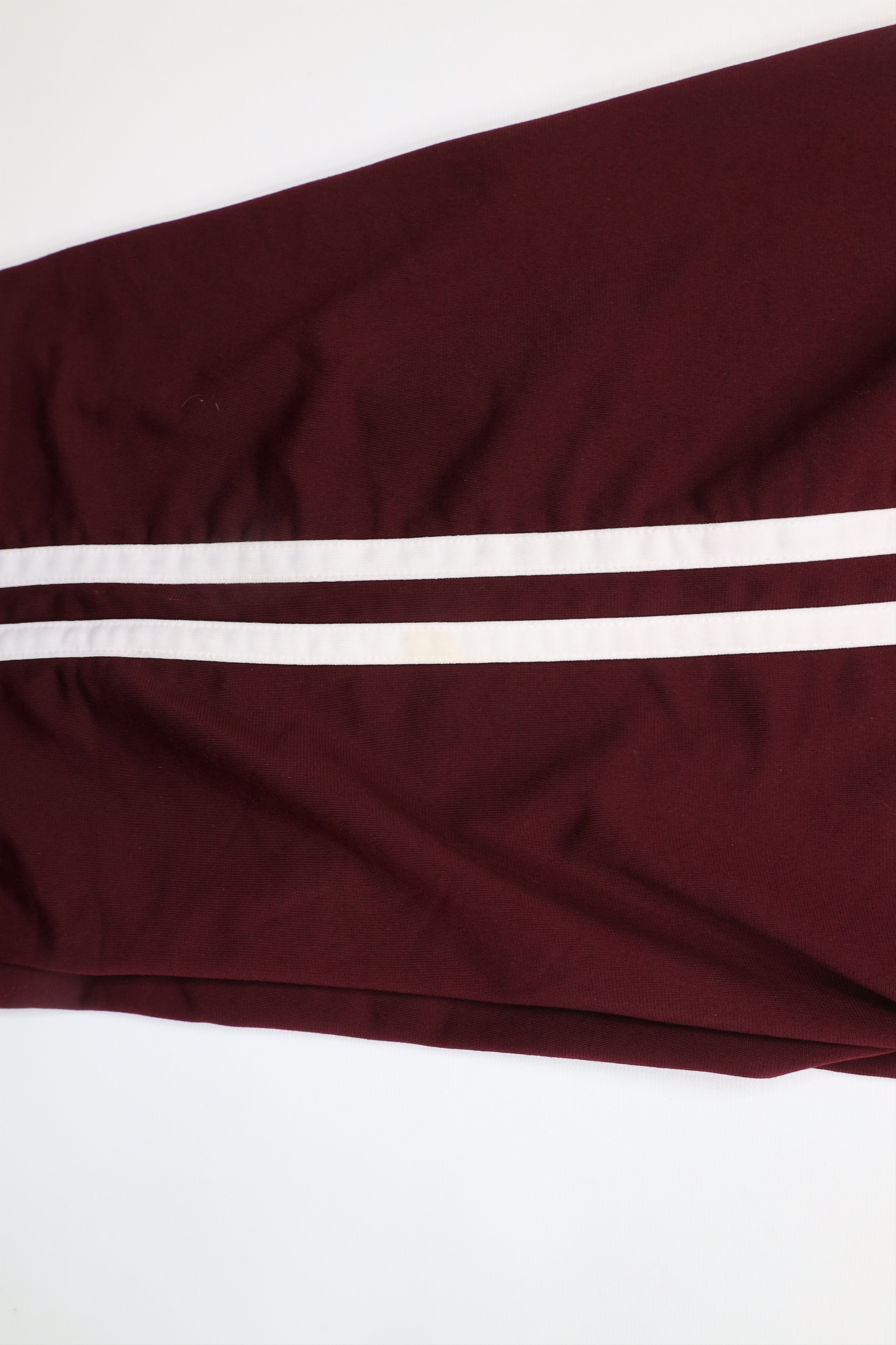 Vintage Vintage 90s Streetwear Striped Wide Leg Sweatpants Pants Red Size US 36 / EU 52 - 11 Thumbnail