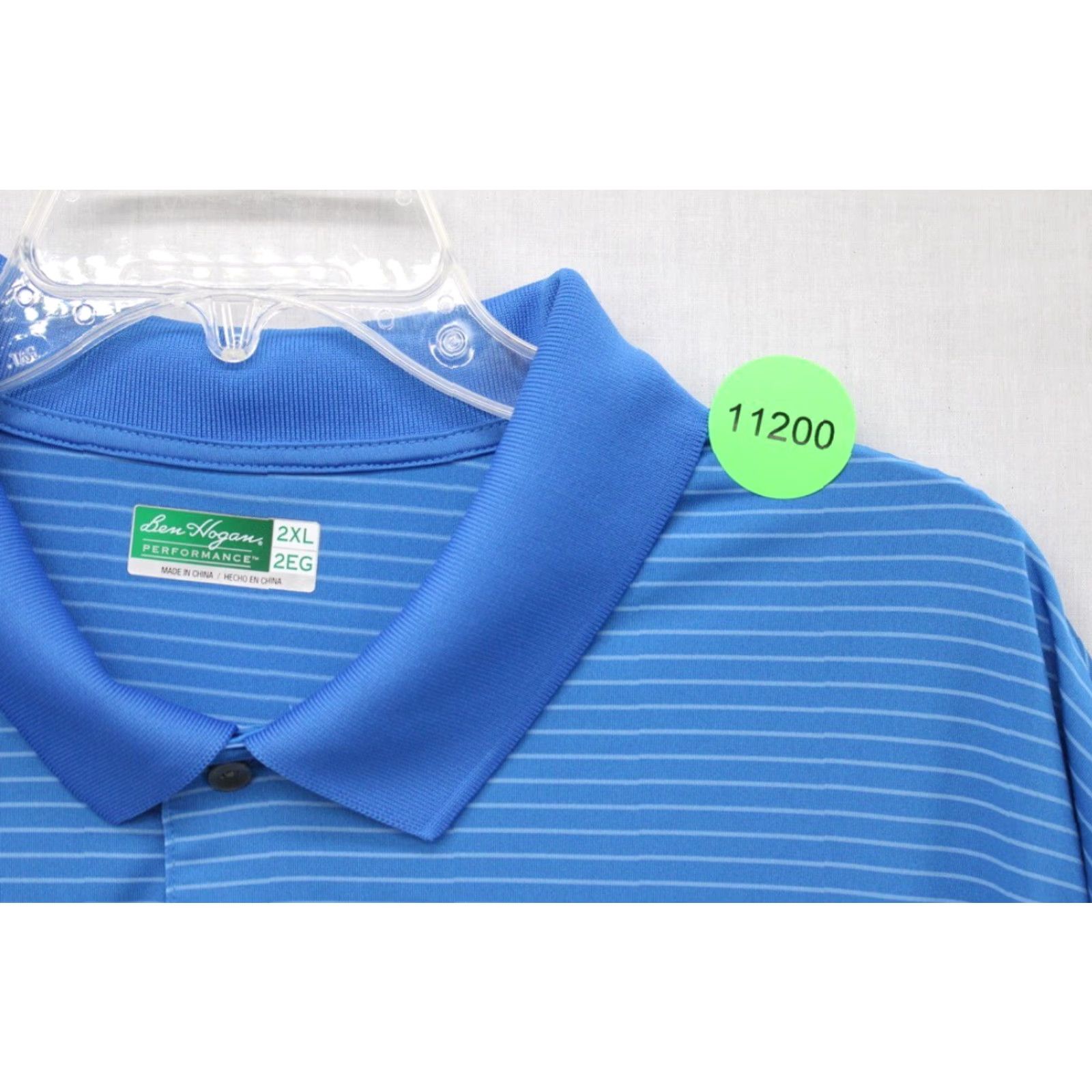 Hogan VINTAGE Ben Hogan Performance Polo Shirt Men's 2XL Blue Stripes Preppy Golfer Modern Size US XXL / EU 58 / 5 - 8 Thumbnail