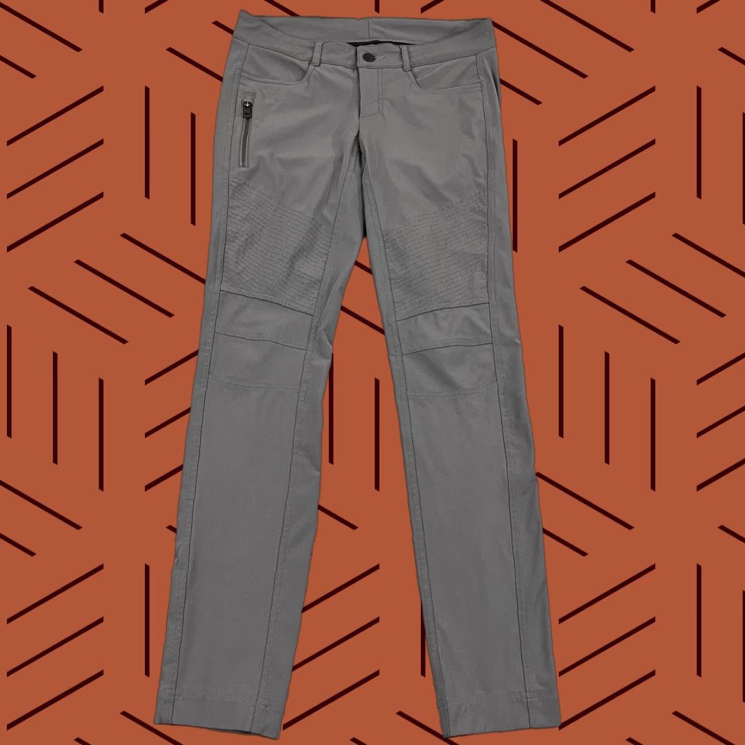 Lululemon LULULEMON Pants Womens Size 8 Slim Gray Bust a Move Moto Travel Workout Commuter Pants Size 30" / US 8 / IT 44 - 1 Thumbnail