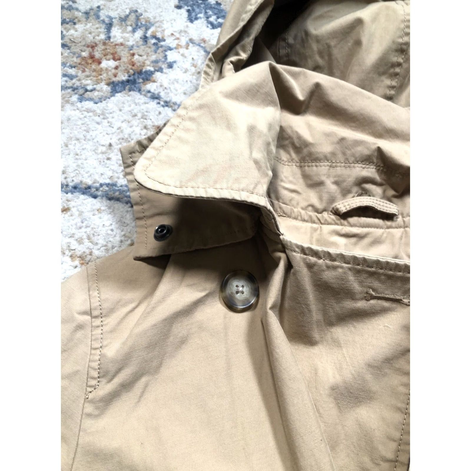 Abercrombie & Fitch Abercrombie & Fitch Trench Coat Women’s Size Small Beige Long Button Belted Pockets All Seasons Fall Spring Y2K Size S / US 4 / IT 40 - 6 Thumbnail