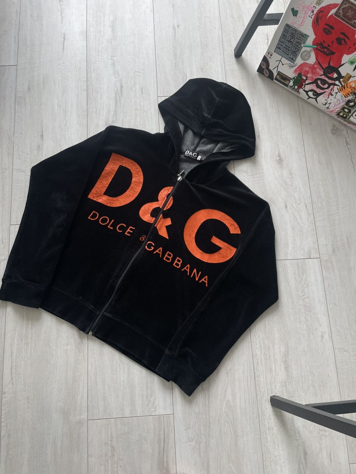 Dolce & Gabbana Vintage Dolce & Gabbana 90’s Zip Hoodie Big Logo Y2K Size M / US 6-8 / IT 42-44 - 3 Thumbnail