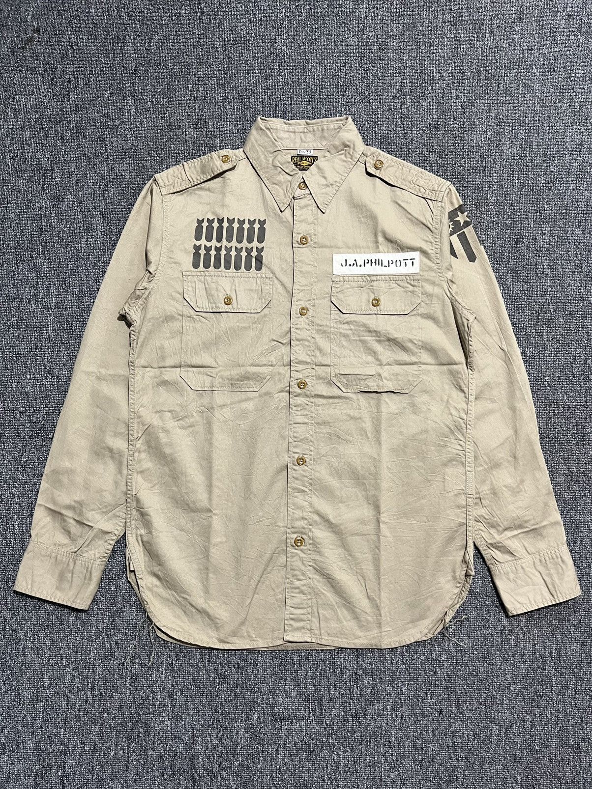 The Real McCoy's real mccoy's millitary style shirt button Size US L / EU 52-54 / 3 - 2 Thumbnail