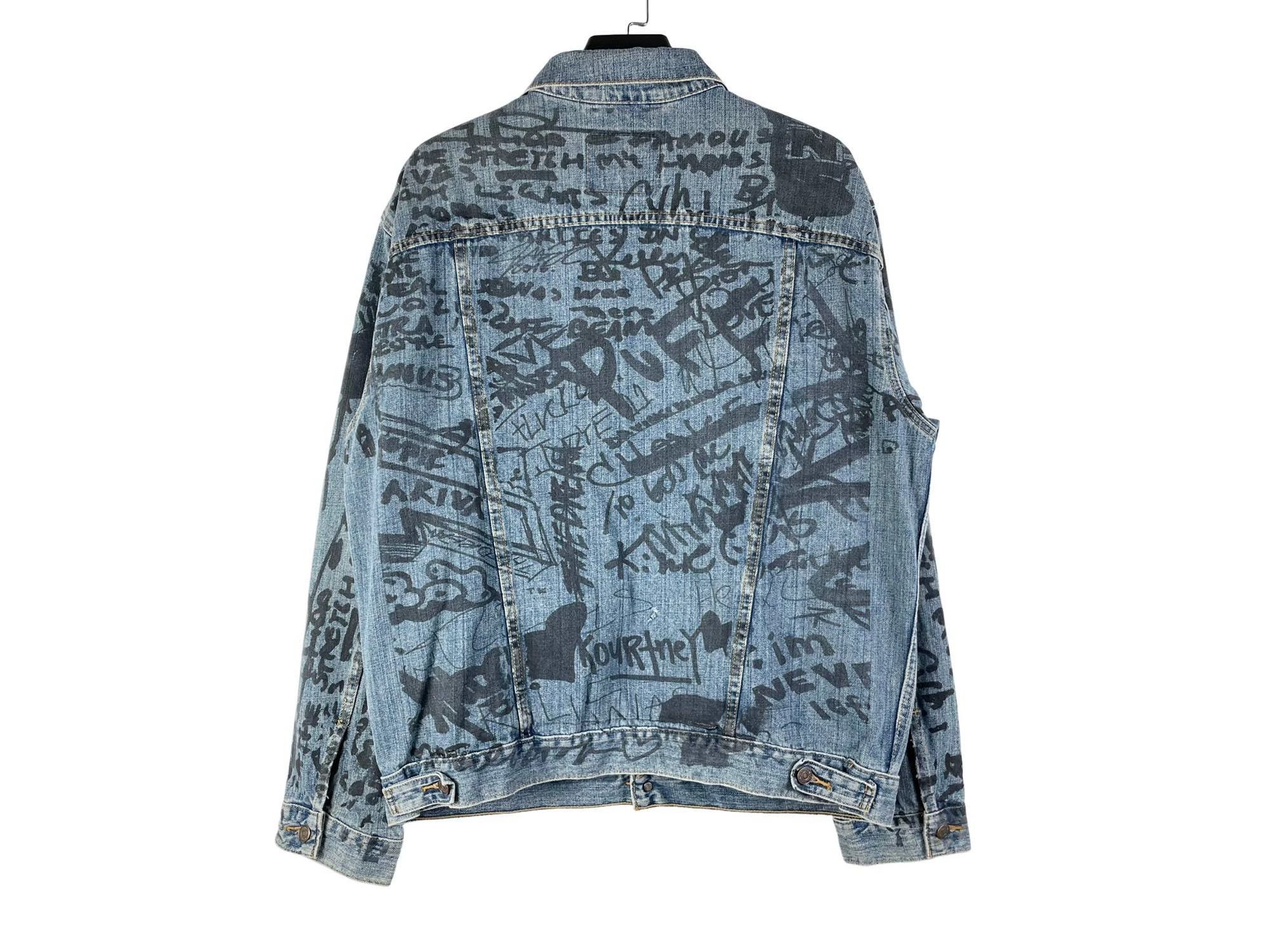 Levi's Levi’s Kanye West TLOP 2016 Graffiti Denim Jacket Size US XL / EU 56 / 4 - 2 Thumbnail