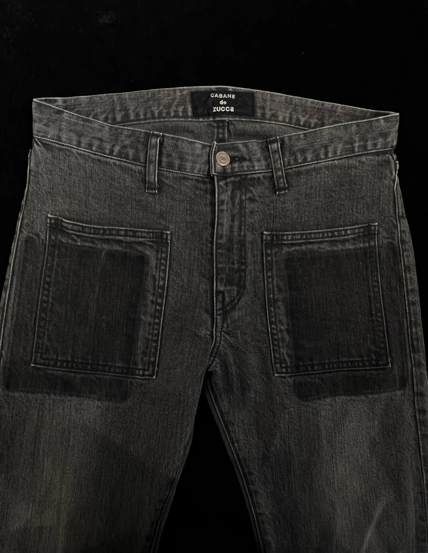 Maison Margiela CABANE de zucca Two-Tone Washed Denim Jeans Q13 Size US 34 / EU 50 - 4 Thumbnail
