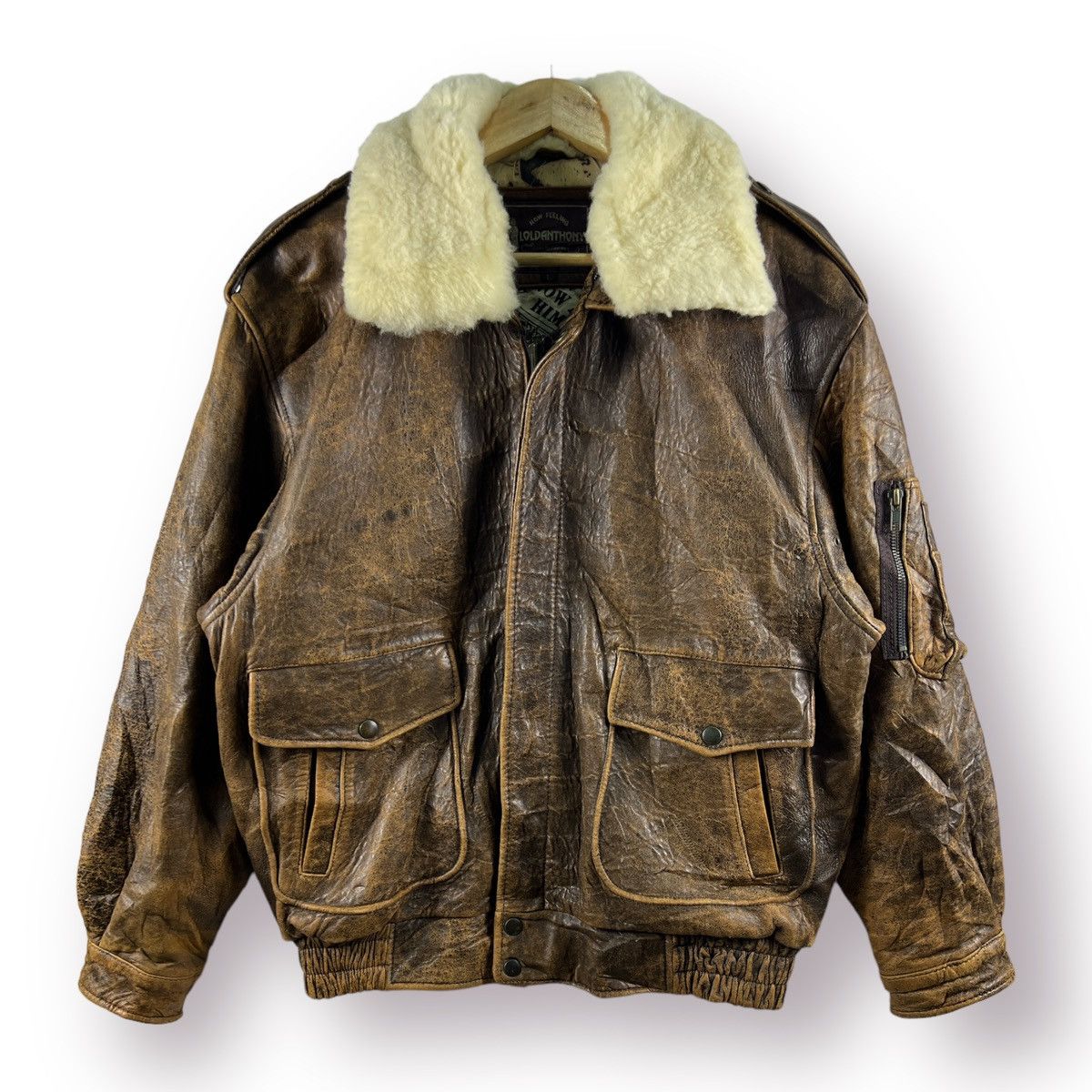 Leather TYPE A-2 FLYER LOLD ANTHONY SHEEPSKIN JACKET - L Size US L / EU 52-54 / 3 - 2 Thumbnail