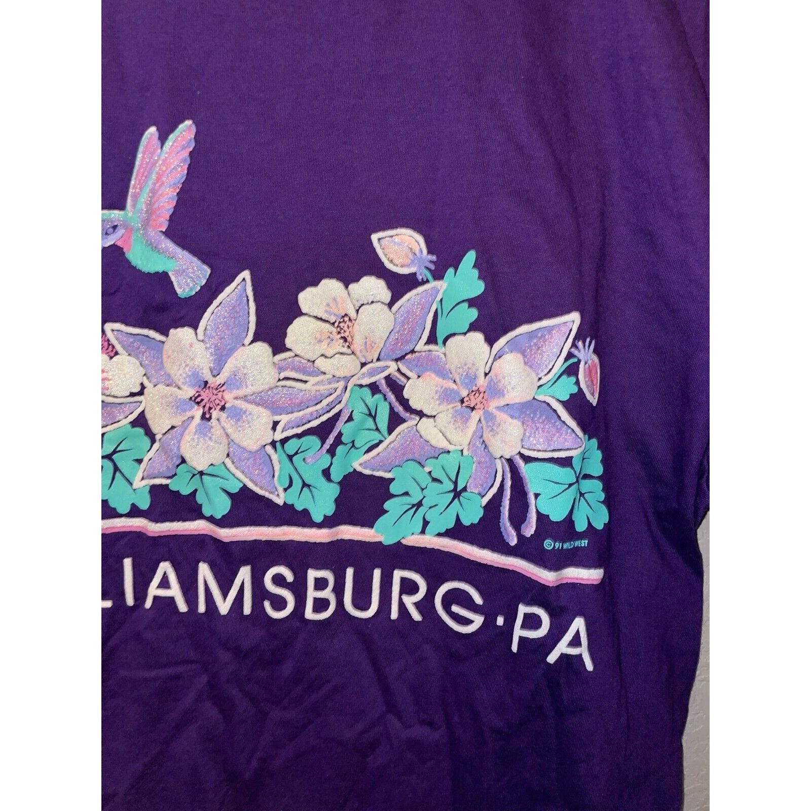 Jerzees Vintage Williamsburg Shirt Pennsylvania Flower Tee 90s M Size US M / EU 48-50 / 2 - 4 Thumbnail