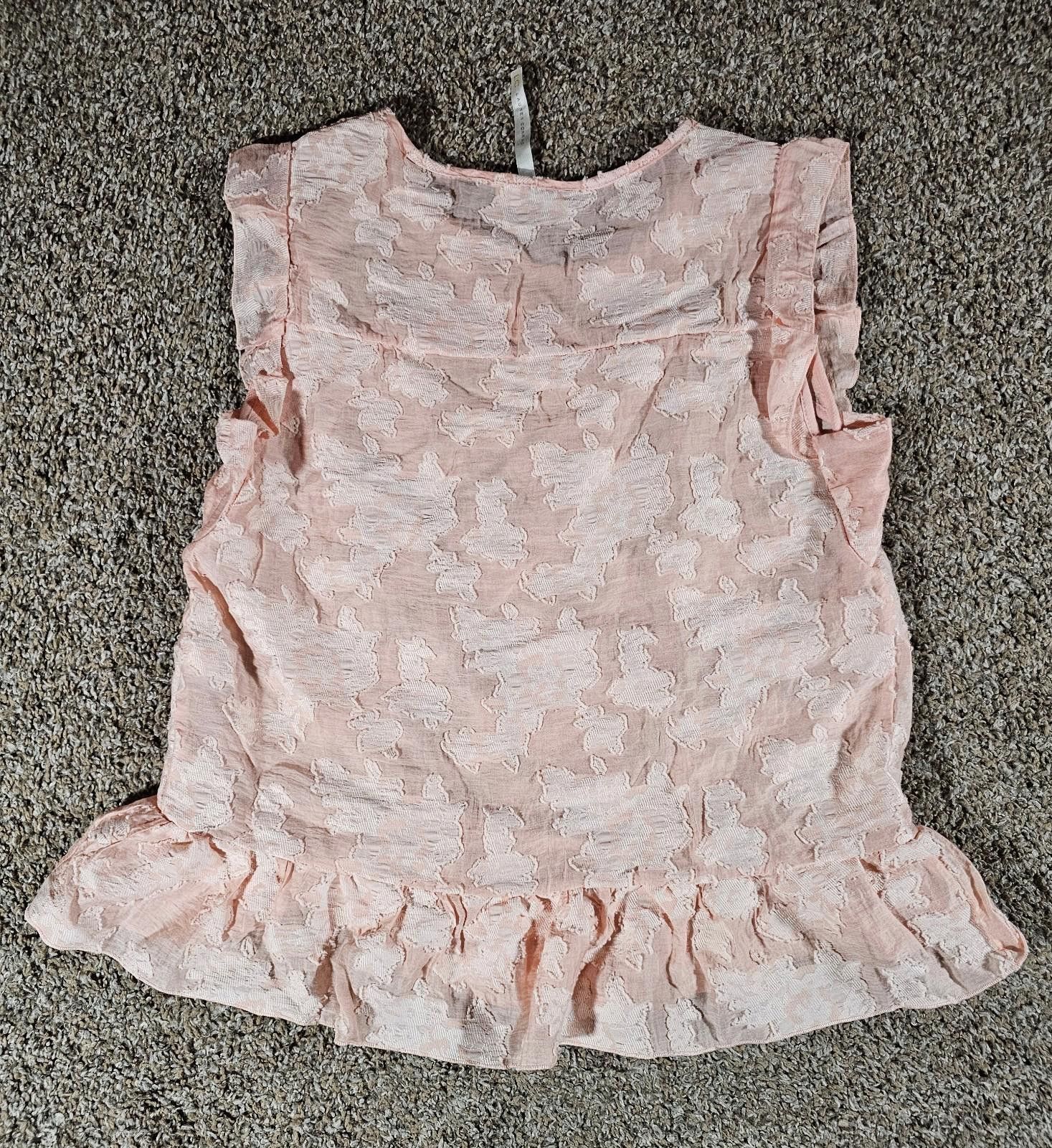Other LC Lauren Conrad Medium Pink Orange Sleeveless Blouse Size M / US 6-8 / IT 42-44 - 6 Thumbnail