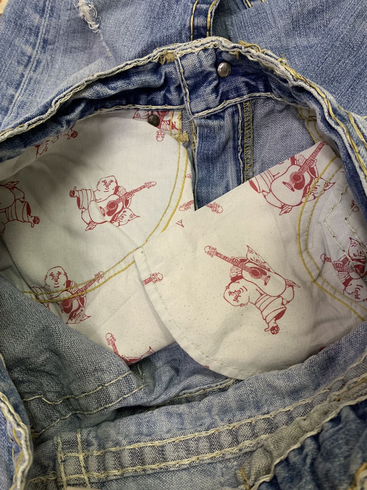 True Religion True Religion Ripped Denim Size US 33 - 7 Thumbnail