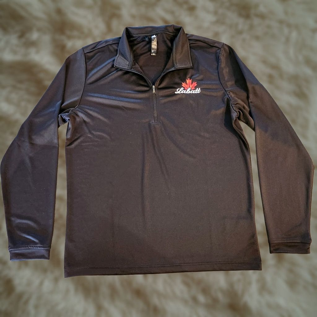 Adidas Labatt Blue Adidas 1/4 Zip Pullover Mens Medium Black Canada Embroidered New Jacket Pullover 1/4 Zip Mens Black Canada Adidas Labatt Blue Mens M New Size US M / EU 48-50 / 2 - 1 Thumbnail