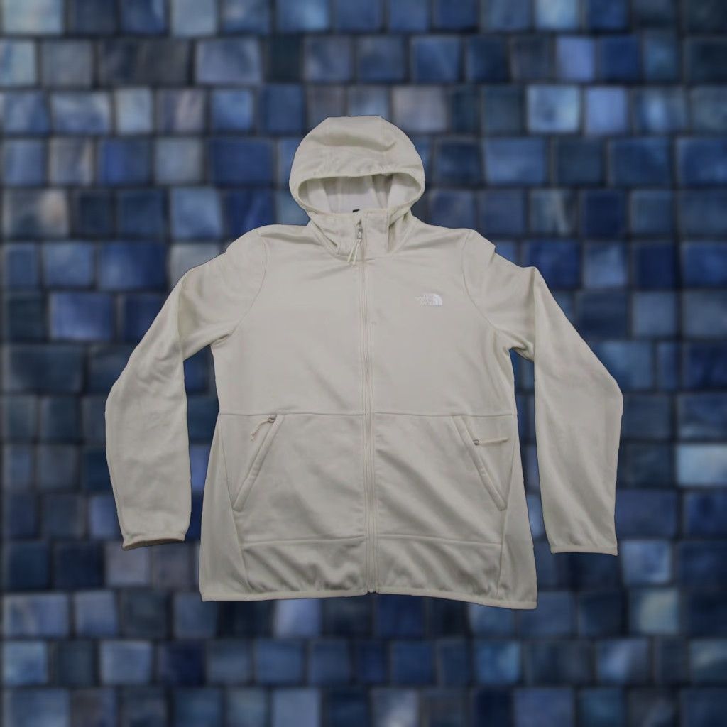 The North Face The North Face Jacket Womens Size L White Hooded Lightweight Zip Up Full Zip Casual Outdoor Winter Spring Fall Size L / US 10 / IT 46 - 1 Thumbnail