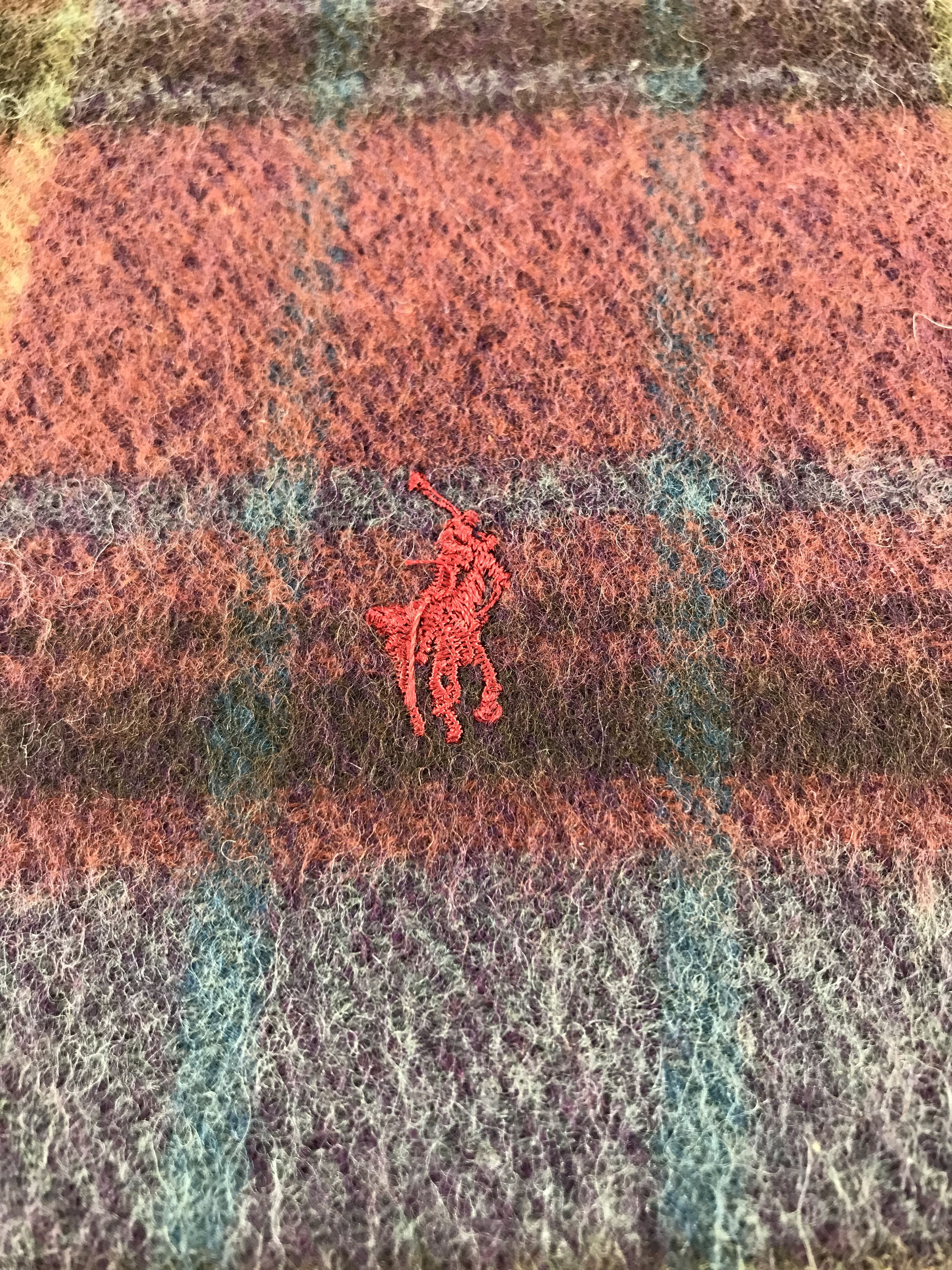 Ralph Lauren Ralph Lauren Tartan Wool Scarf Muffler V489 Size ONE SIZE - 4 Thumbnail
