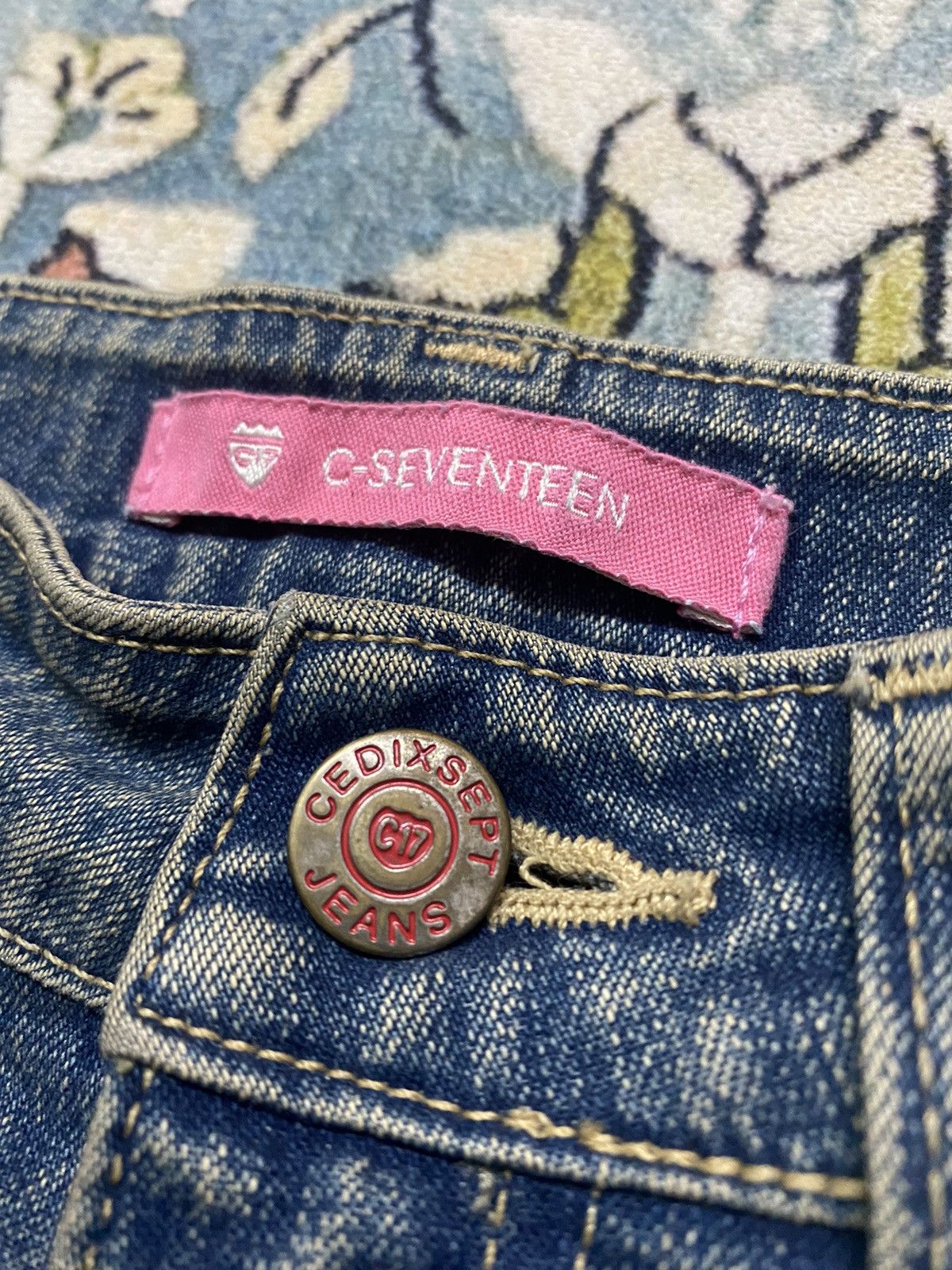 Vintage 🔥 Flared jeans X C-Seventeen Size 25" / US 0 / IT 36 - 5 Thumbnail