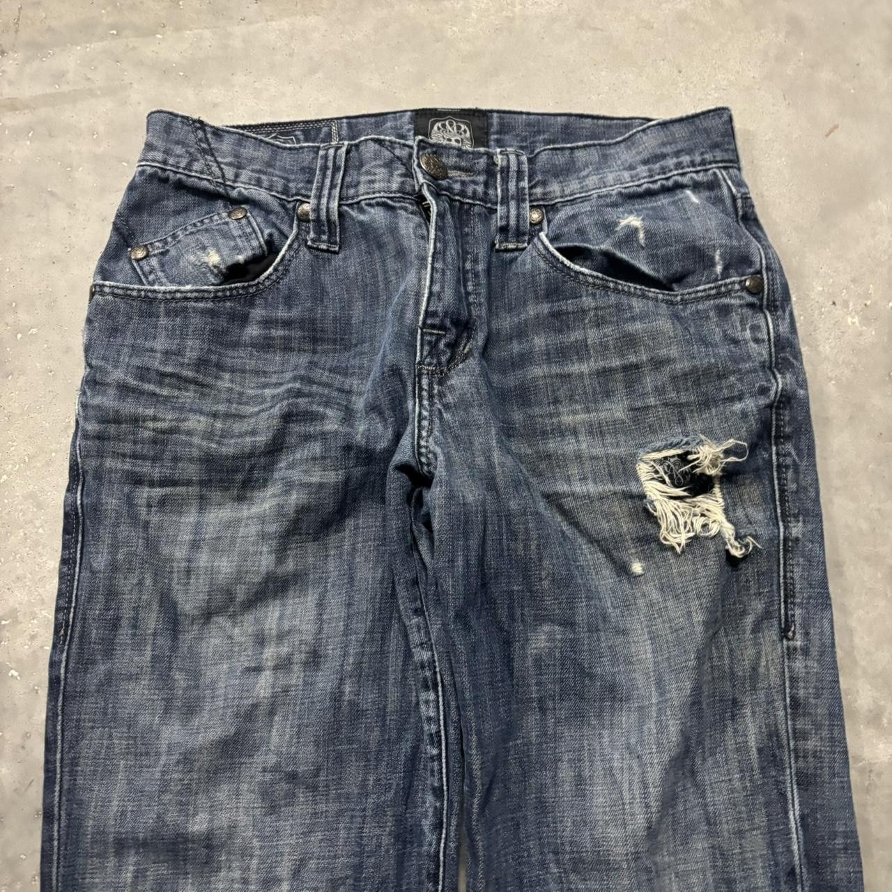 Japanese Brand × Vintage Crazy Vintage Y2K/2000s Grunge Dark Wash Rock & Republic Mall Goth Denim Jeans! Size US 29 - 5 Thumbnail