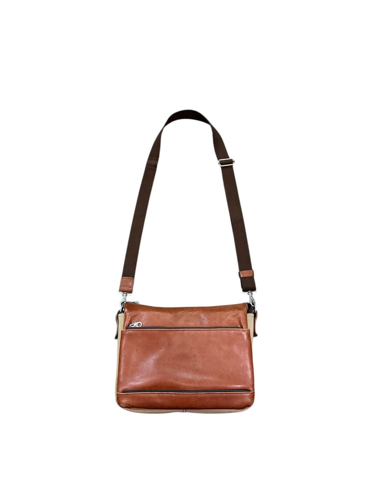 Japanese Brand RARE BAGGY PORT LEATHER CROSSBODY BAG Size ONE SIZE - 2 Thumbnail