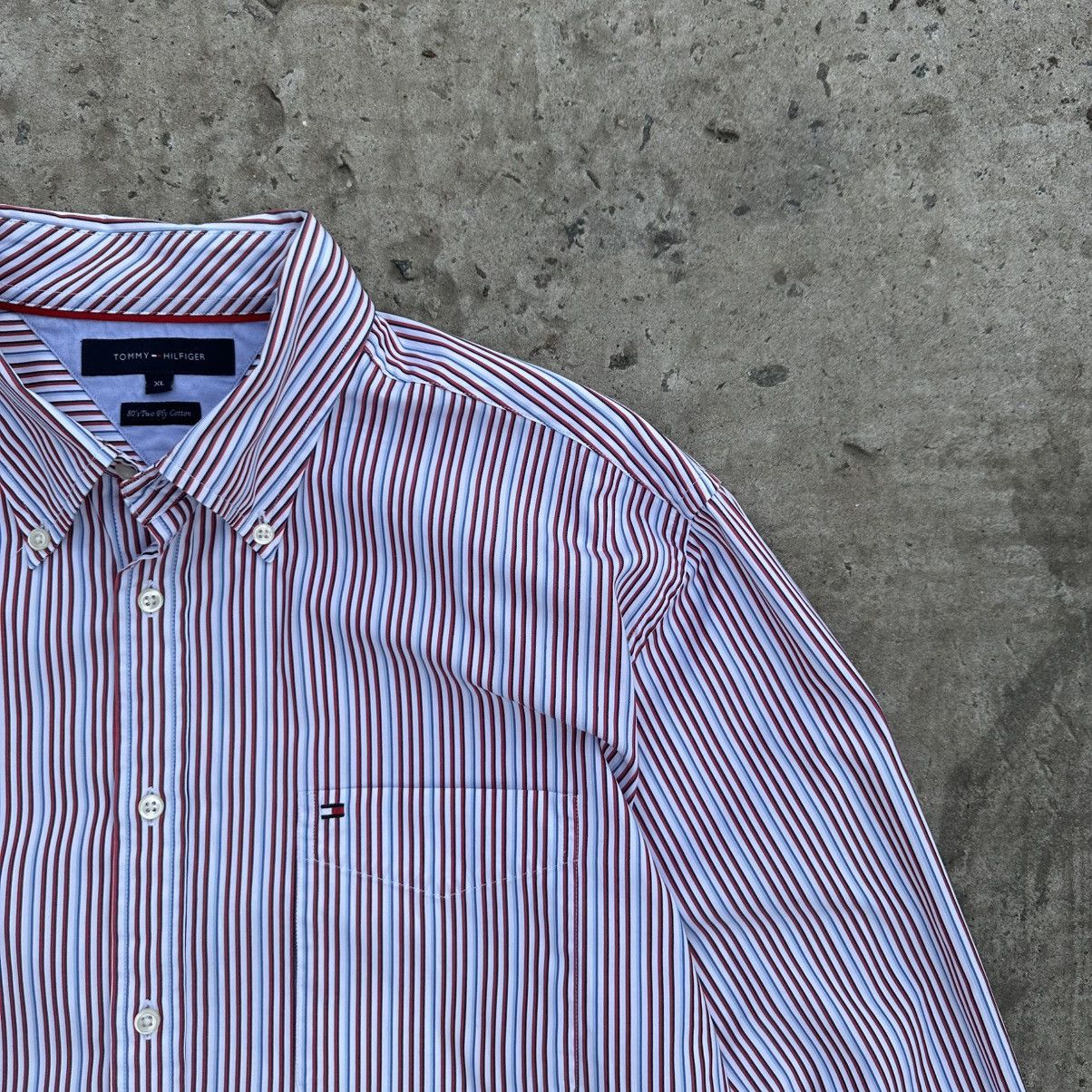 Tommy Hilfiger × Vintage Vintage Tommy Hilfiger Button Up Shirts Old Money Y2K 00s Size US XL / EU 56 / 4 - 4 Thumbnail