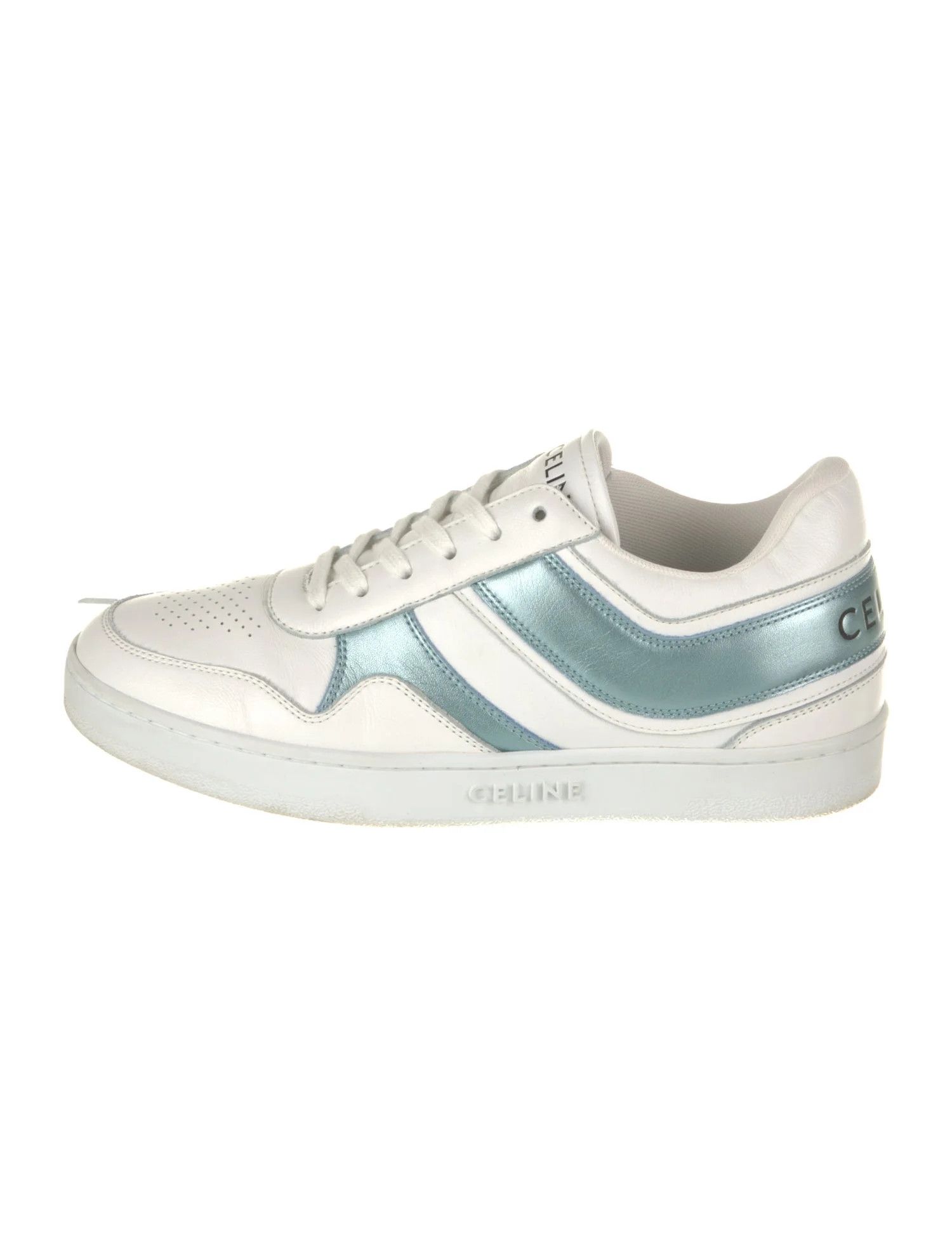 Celine o1bcso1str0724 Low Wave Lace up Sneaker Light Blue Size US 8 / IT 38 - 1 Thumbnail
