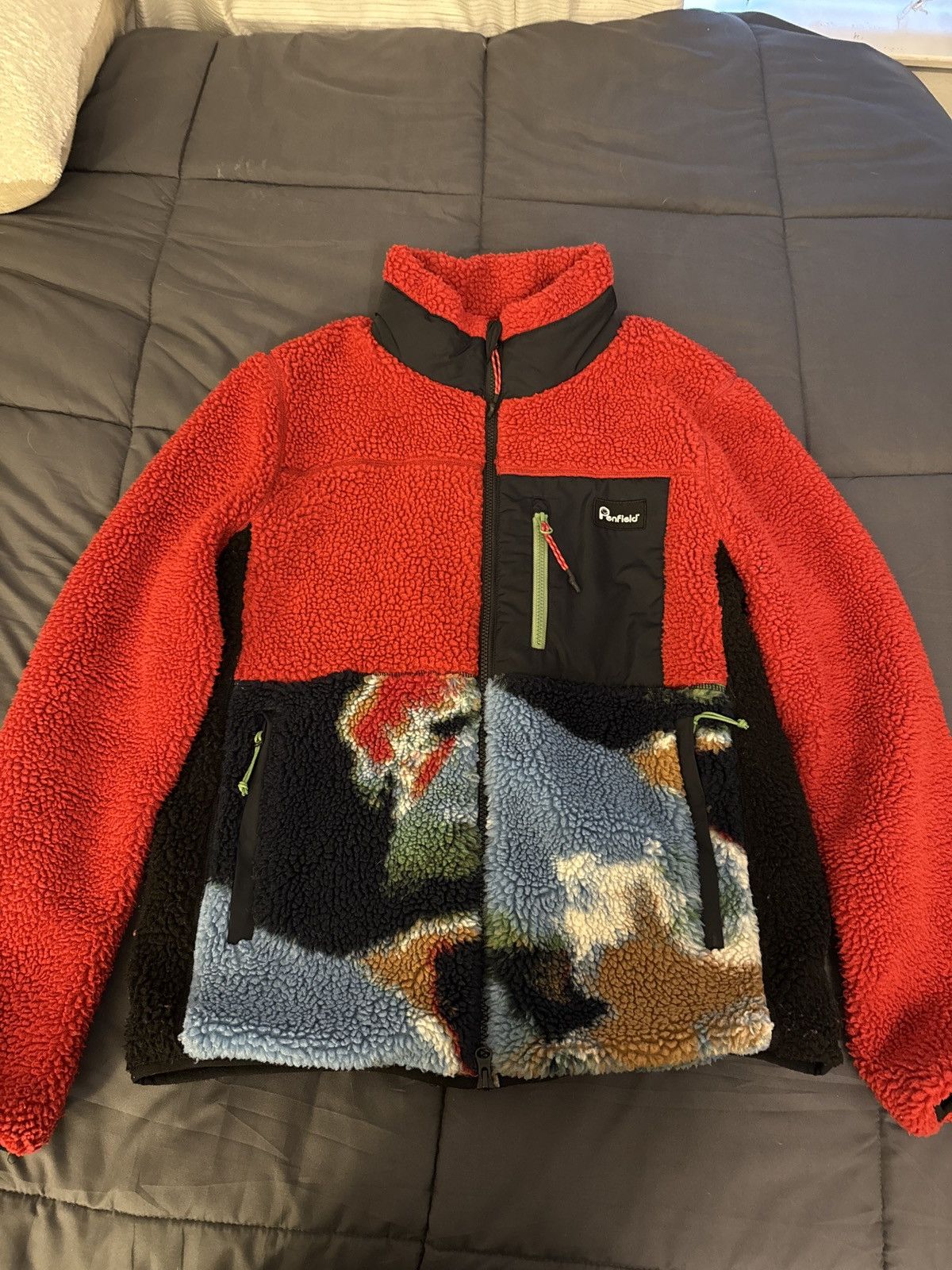 Penfield Men’s S PENFIELD MATTAWA POLAR FLEECE JACKET in Chili Red Size US S / EU 44-46 / 1 - 1 Thumbnail