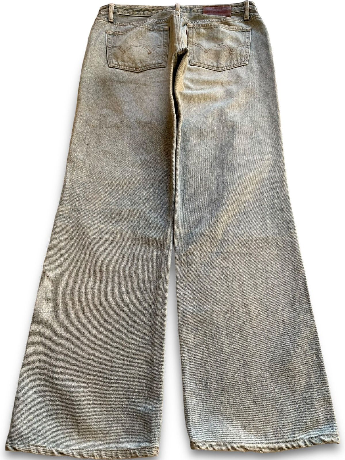 Edwin Vintage Japan Edwin 503 Distressed Patched Baggy Style Jeans Size US 32 / EU 48 - 2 Thumbnail