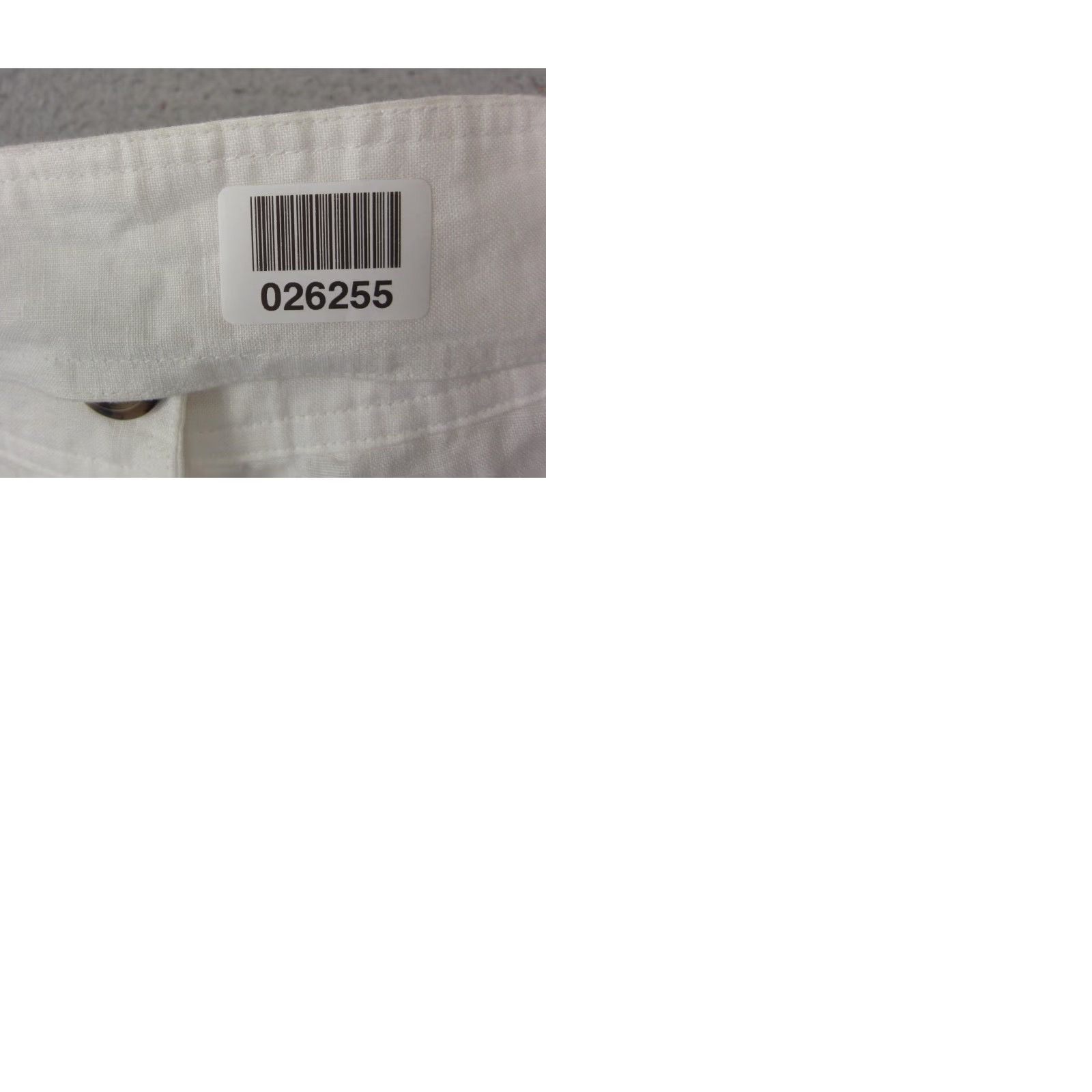 Vintage VINTAGE Autograph Skirt Womens 14 White Linen Button Front Pockets 90s City Knee Length A-Line Casual Summer Womens Size 36" / US 14 / IT 50 - 9 Thumbnail