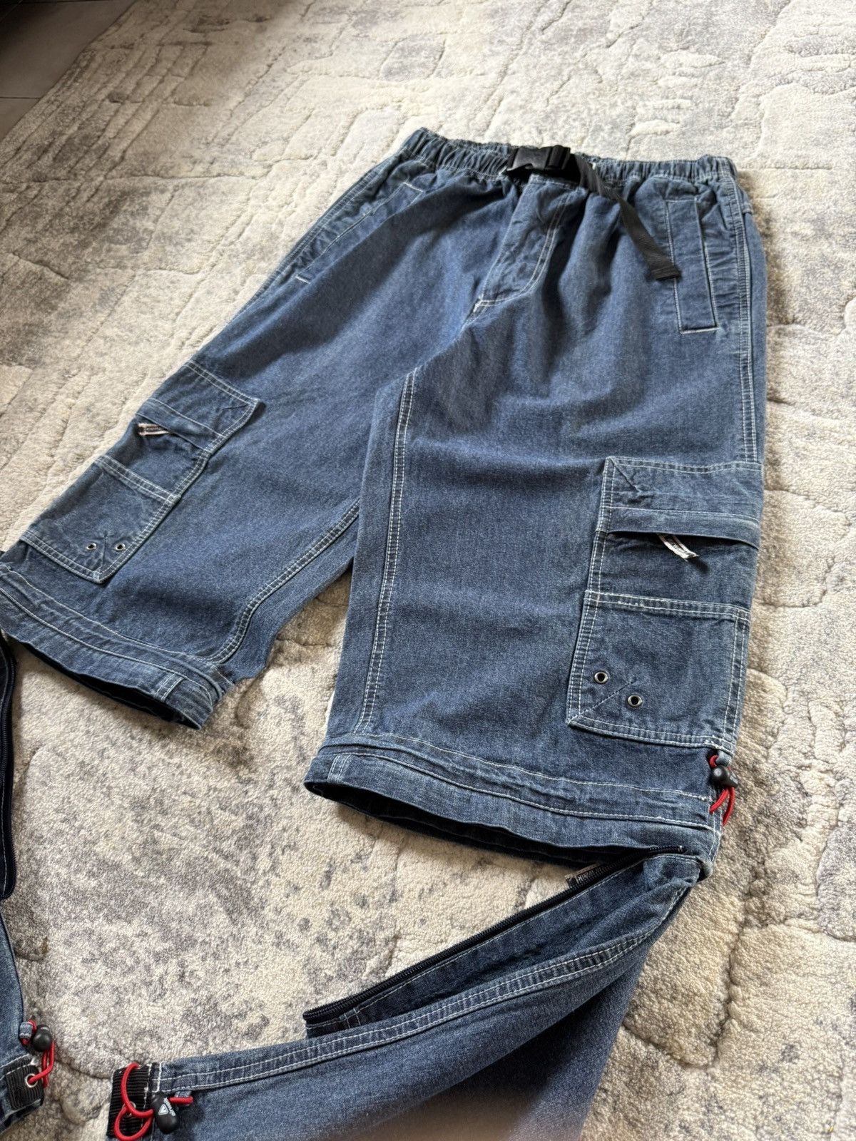 Airwalk 2000s Airwalk Detachable Baggy Heavy Weight Cargo Jeans Size US 32 / EU 48 - 12 Thumbnail