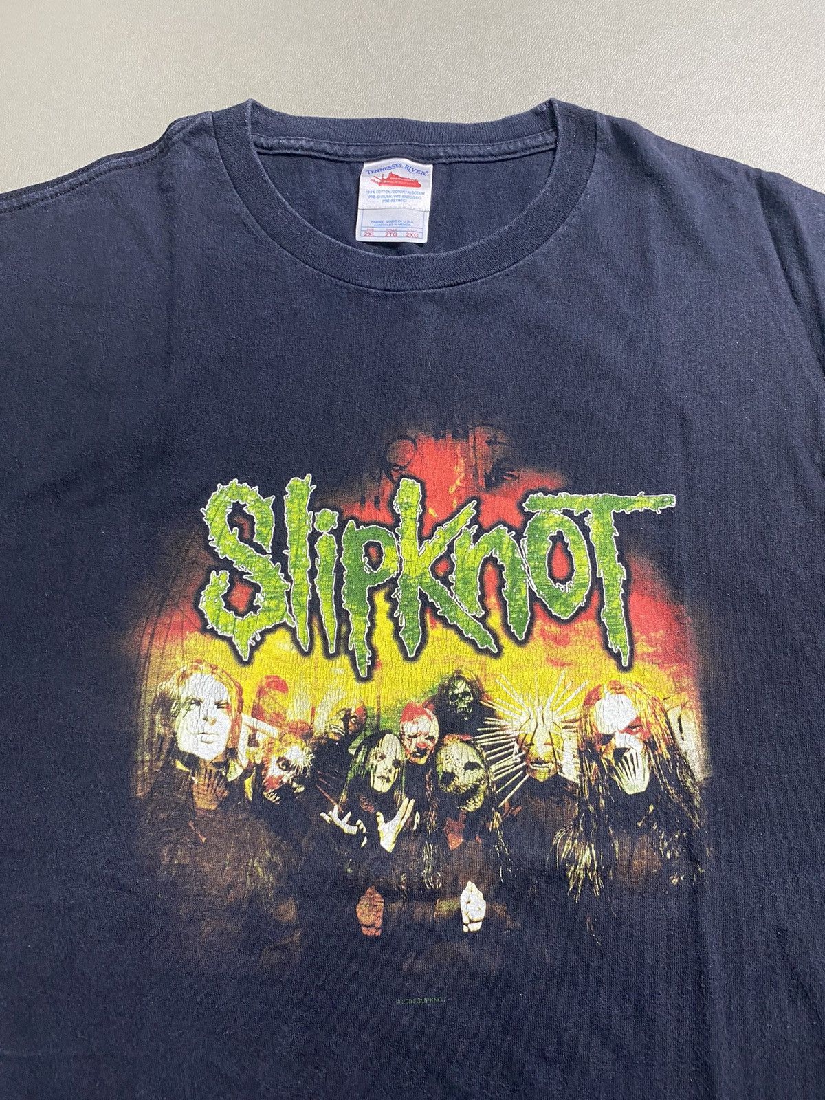 Band Tees × Slipknot × Vintage 00s Slipknot Tshirt 2XL Size US XXL / EU 58 / 5 - 2 Thumbnail