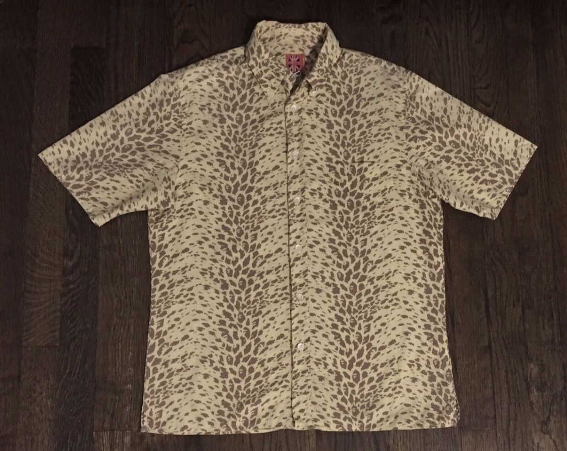 Bape Bape camo button up shirt Size US S / EU 44-46 / 1 - 1 Thumbnail