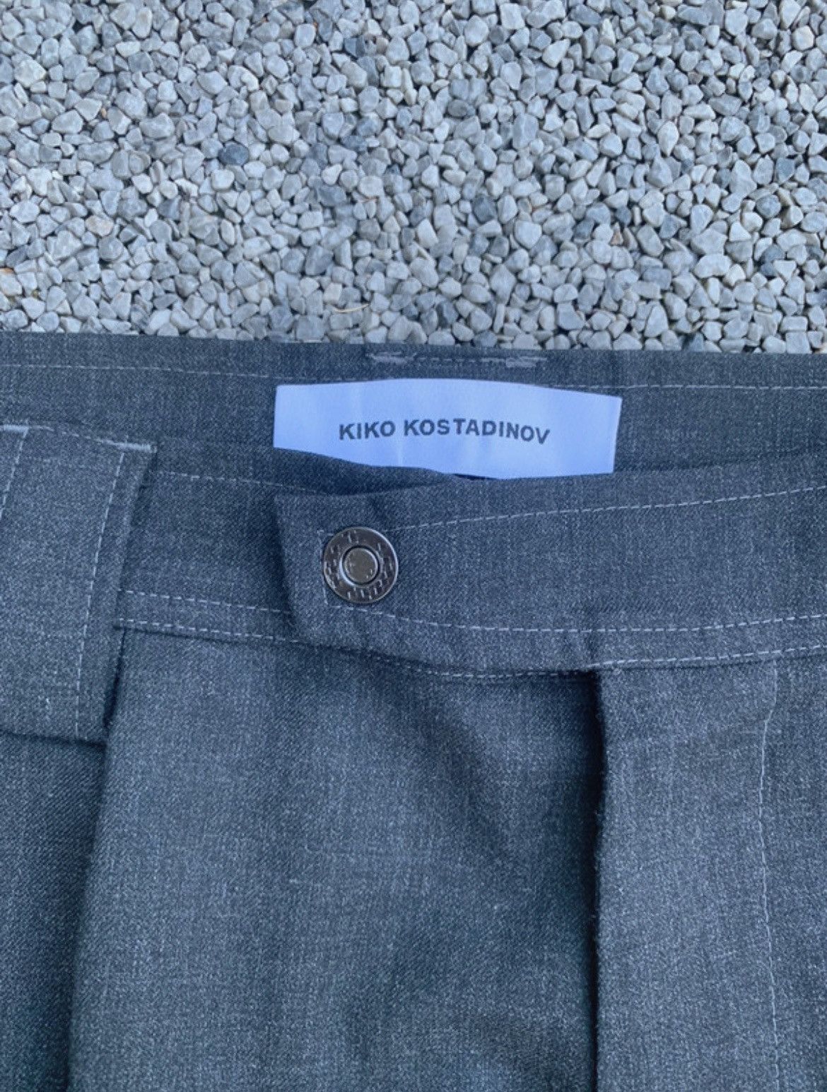Kiko Kostadinov Meno Trouser - D Grey 46 kiko kostadinov meno