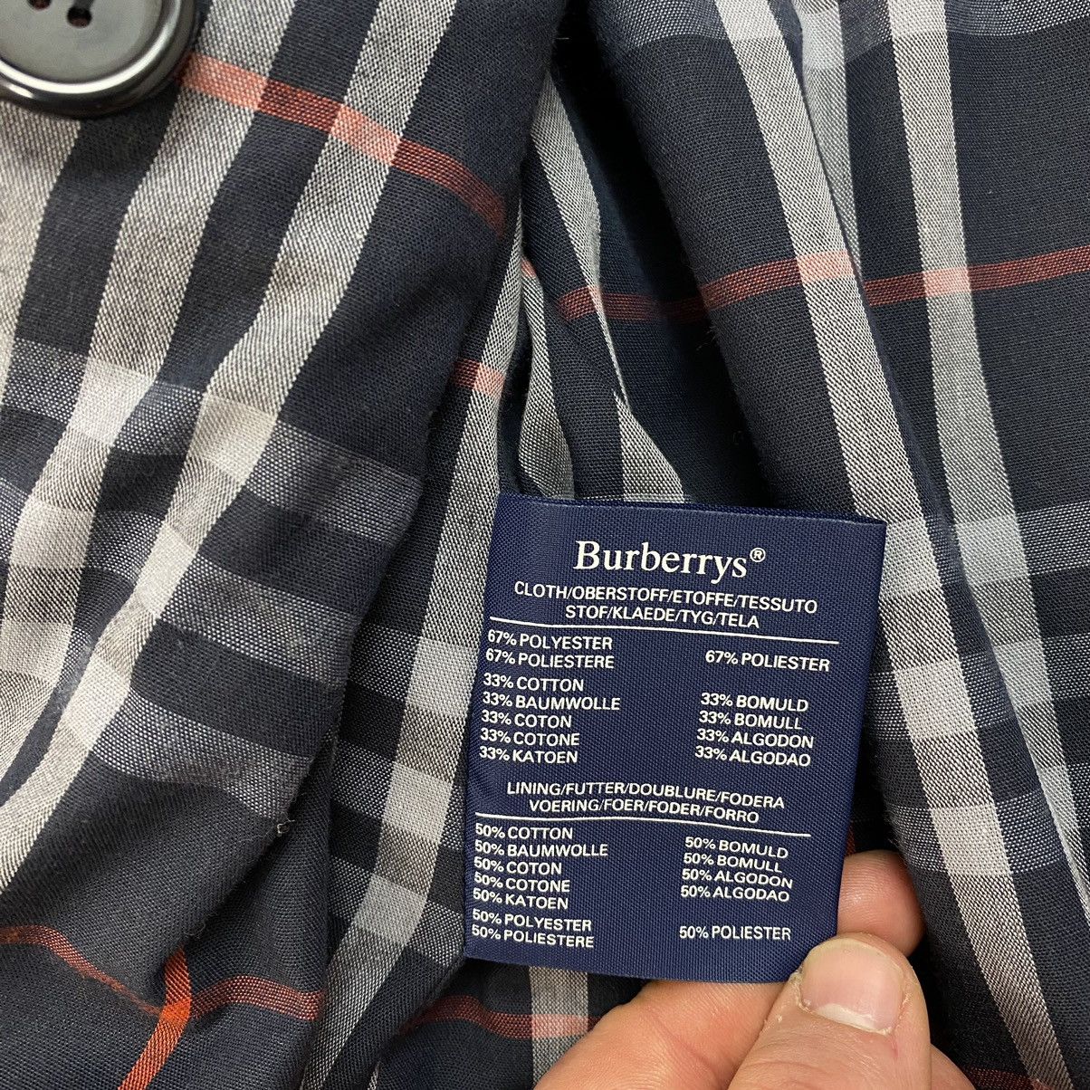 Burberry Vintage 90s Burberry trench coat jacket Size L / US 10 / IT 46 - 10 Thumbnail