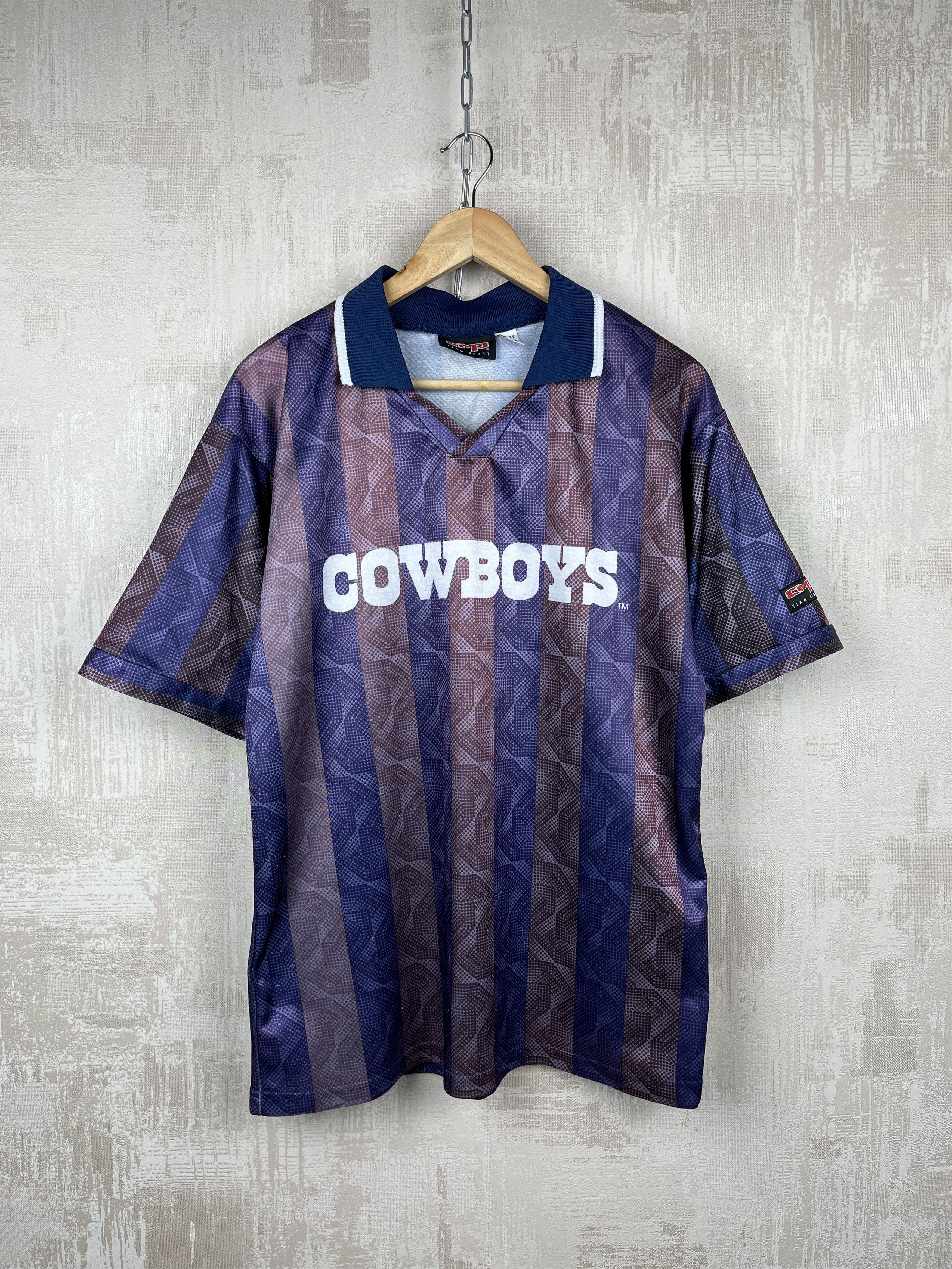 NFL 90's COWBOYS NFL 1996 Vintage CMP Polo T-shirt Size US M / EU 48-50 / 2 - 1 Thumbnail