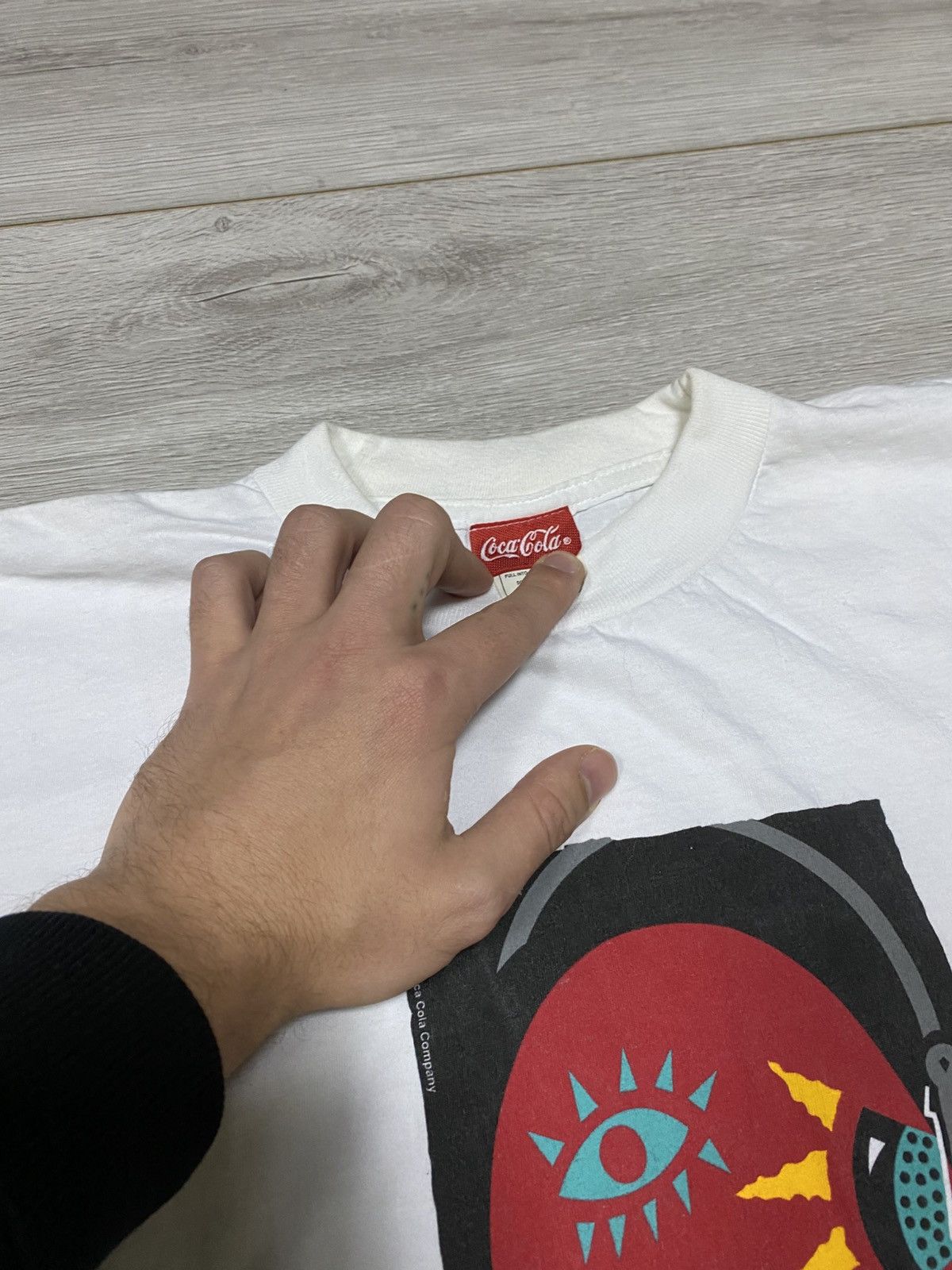 Coca Cola Vintage 1993 Coca Cola Is The Music Promo Tee (Coca Cola) Size US XL / EU 56 / 4 - 5 Thumbnail